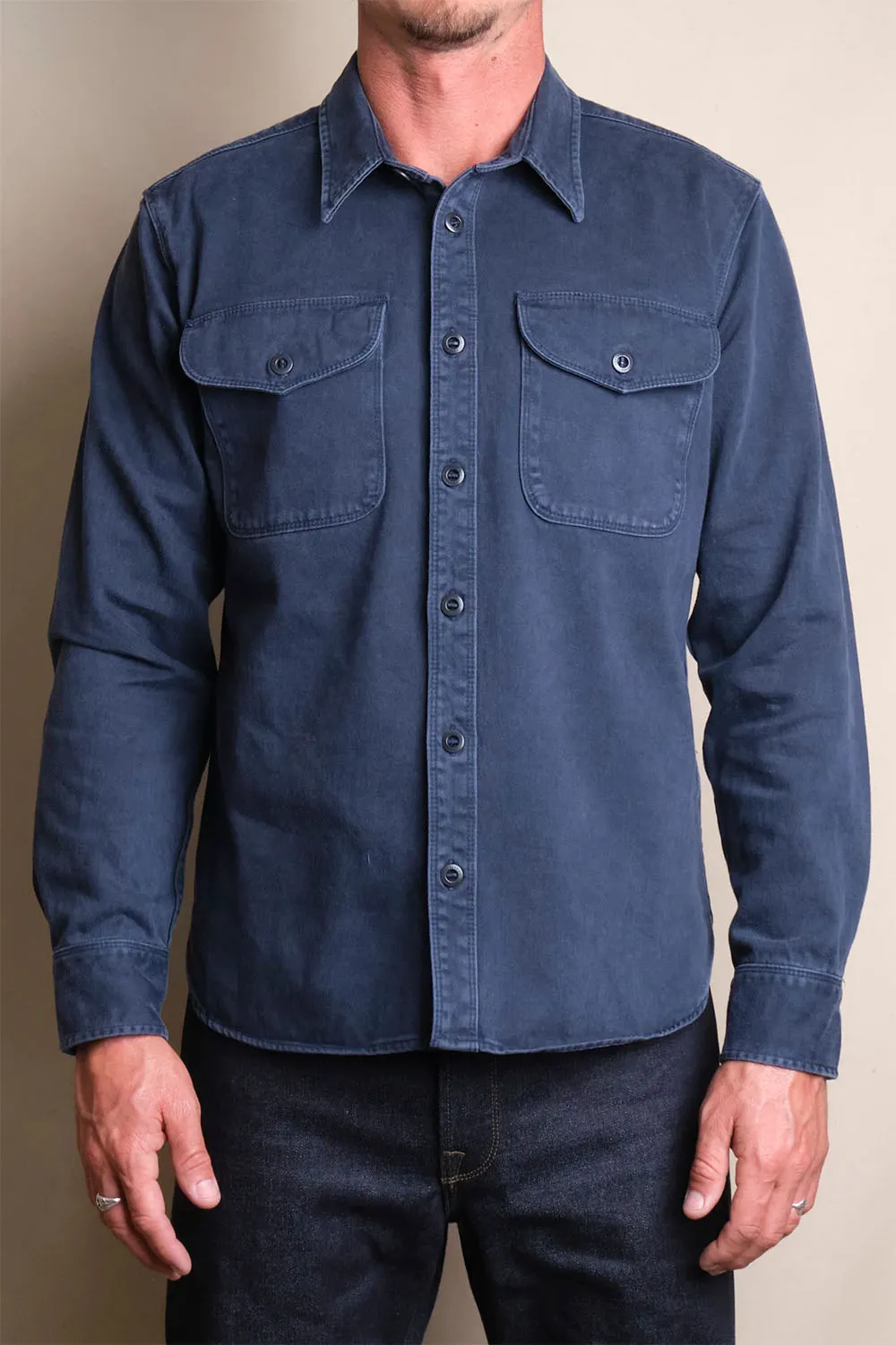 FREENOTE UTILITY SHIRT Navy sold by REVOLVR Menswear product image thumbnail 2