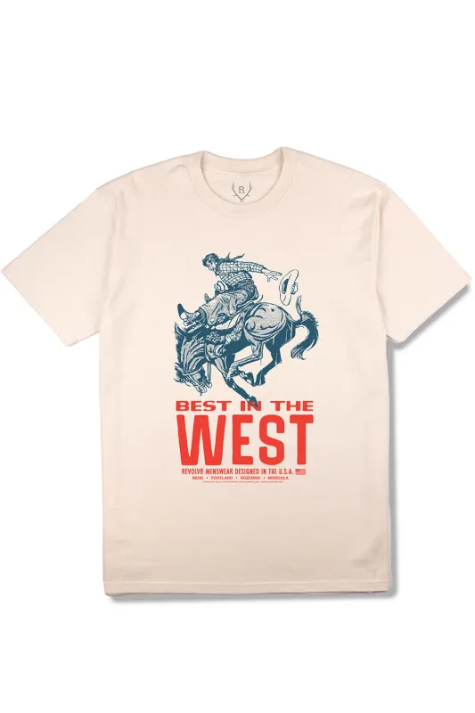 WEST TEE Ecru made by REVOLVR Menswear