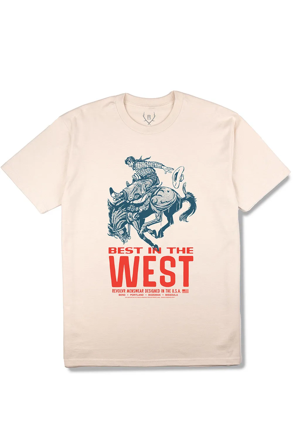 WEST TEE Ecru sold by REVOLVR Menswear