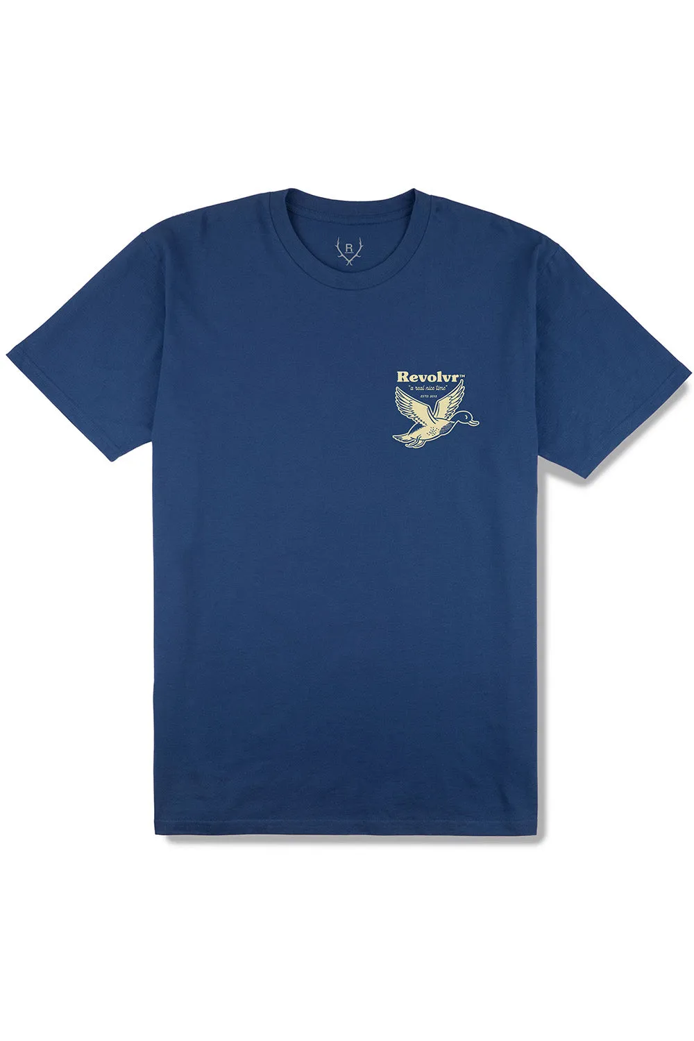 REAL NICE TIME TEE Cobalt sold by REVOLVR Menswear product image thumbnail 2
