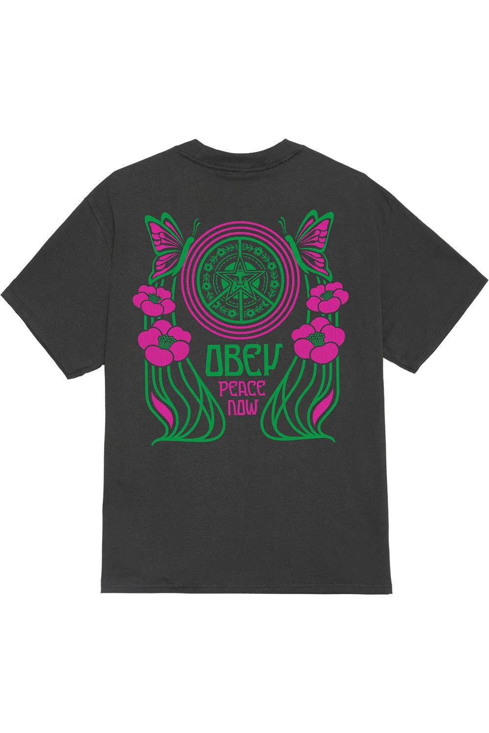 PEACE NOW BUTTERFLIES Vintage Black sold by REVOLVR Menswear