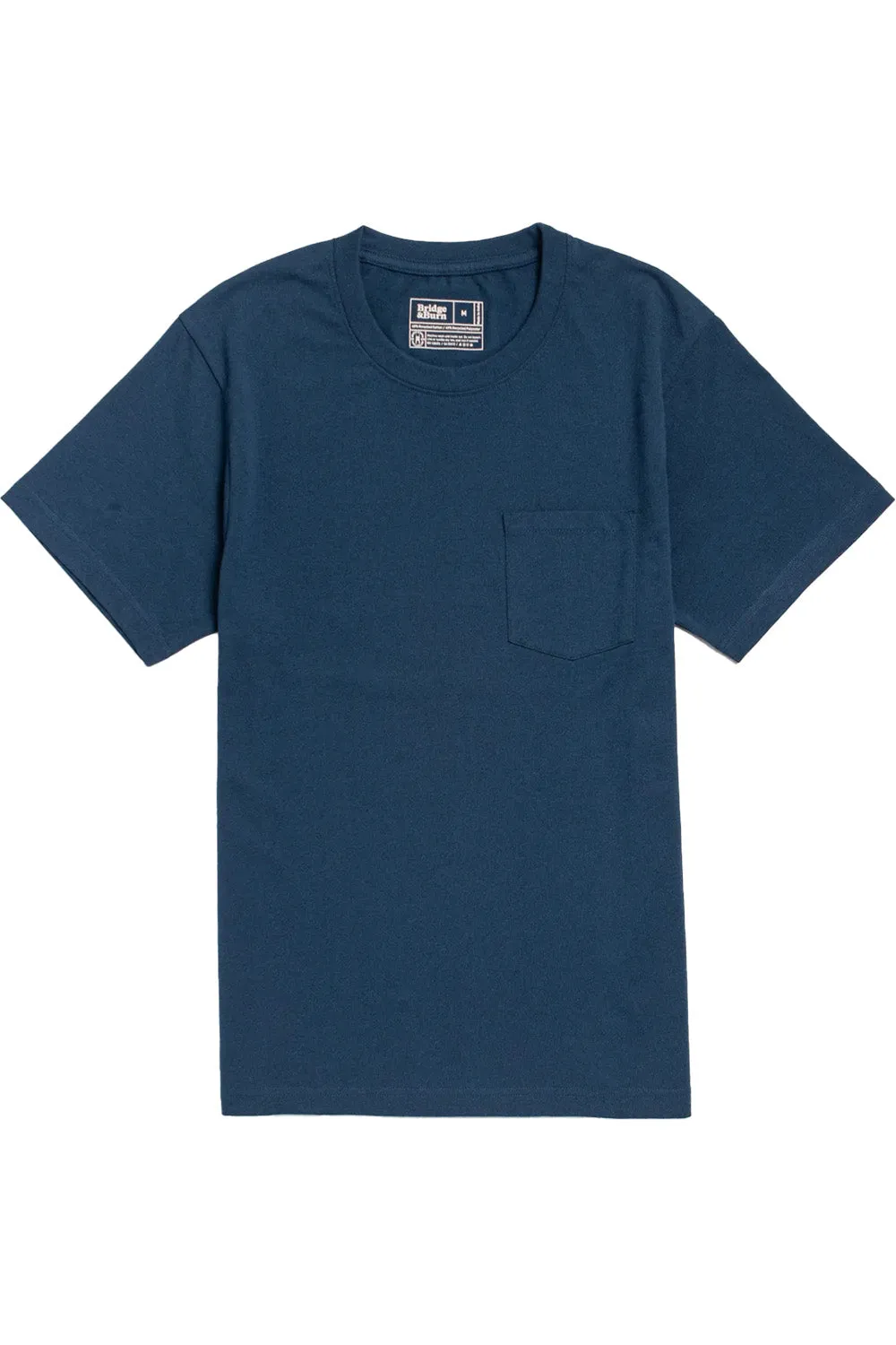 RECYCLED POCKET TEE Cobalt sold by REVOLVR Menswear