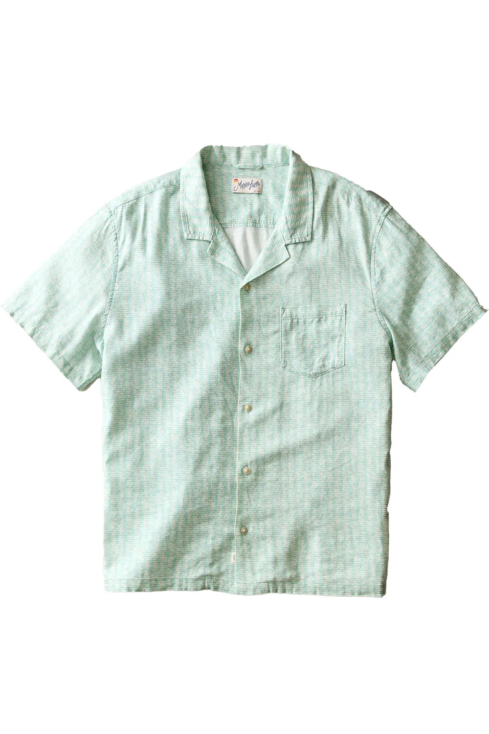 PABLO RESORT SHIRT Aqua Sardine Print sold by REVOLVR Menswear