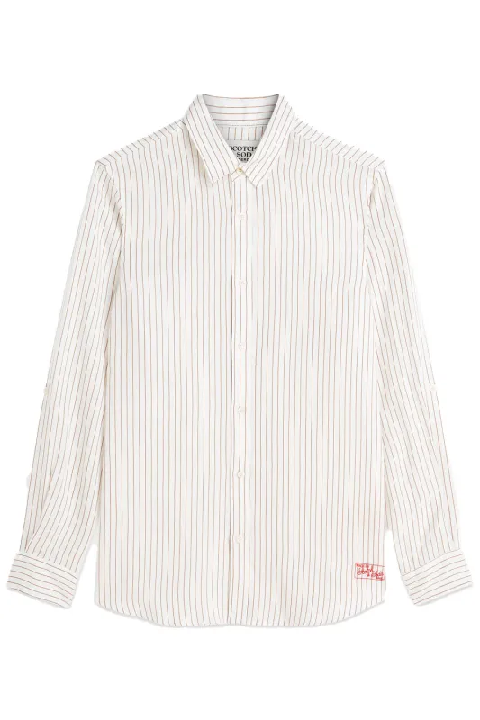 STRIPED LINEN SHIRT Dijon Stripe made by Scotch & Soda