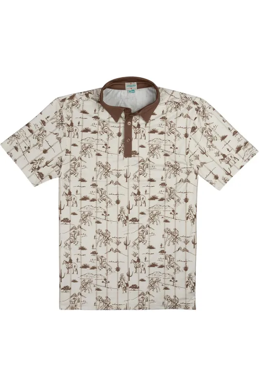 HIGH NOON PERFORMANCE POLO Desert Rodeo made by Sendero Provisions CO