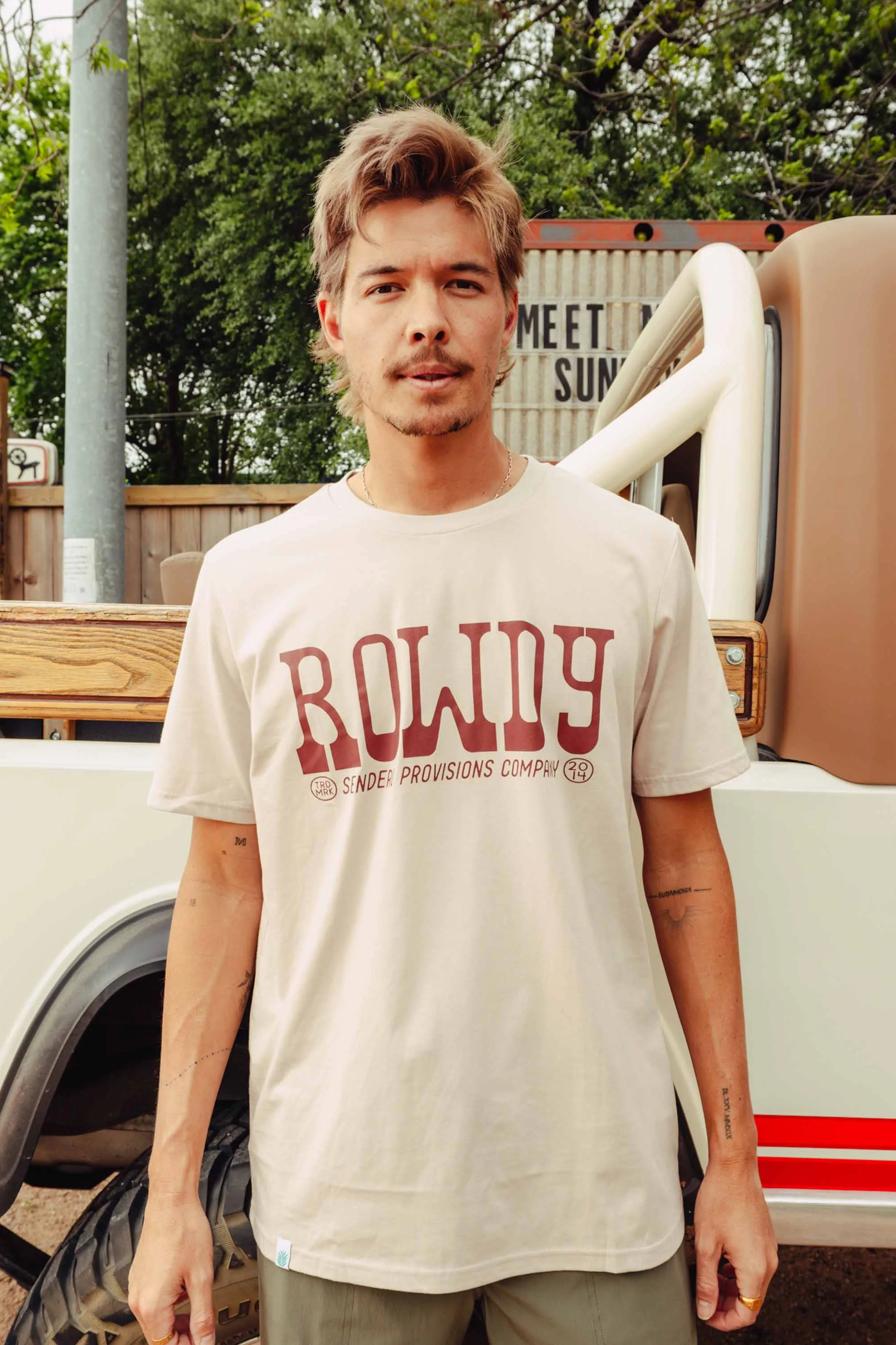ROWDY T-SHIRT Sand sold by REVOLVR Menswear product image thumbnail 2