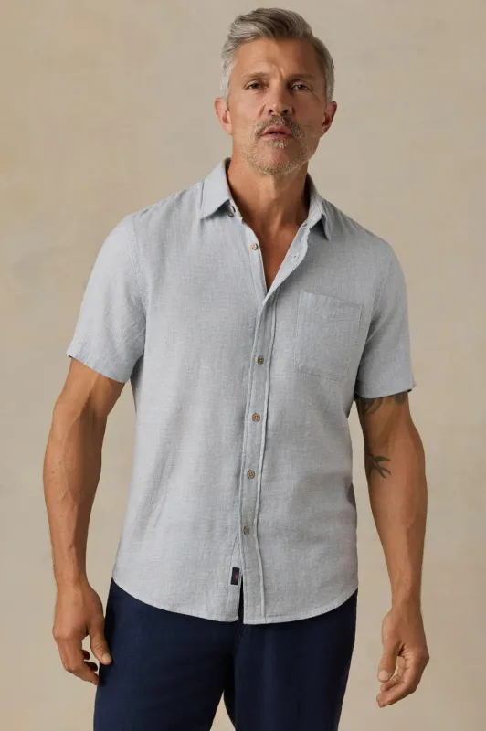 SS BREEZE SHIRT Blue Streams made by Faherty