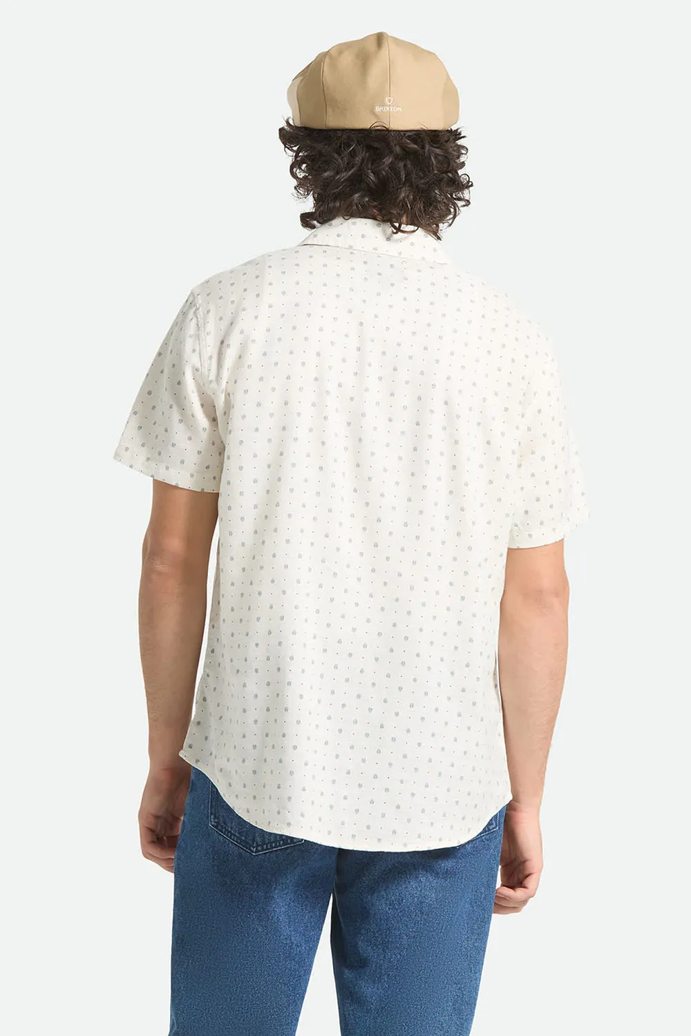 CHARTER SLUB SS Off White Micro Geo sold by REVOLVR Menswear product image thumbnail 4