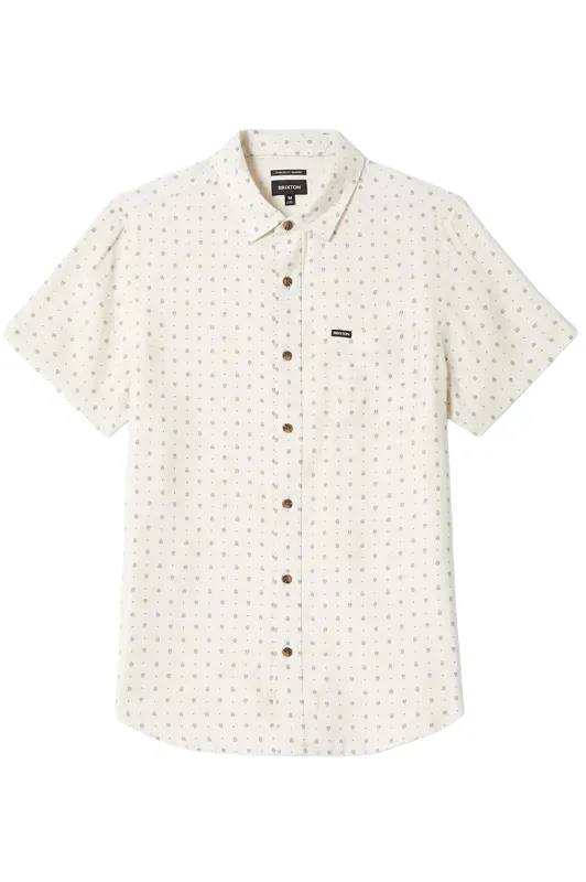 CHARTER SLUB SS Off White Micro Geo made by Brixton