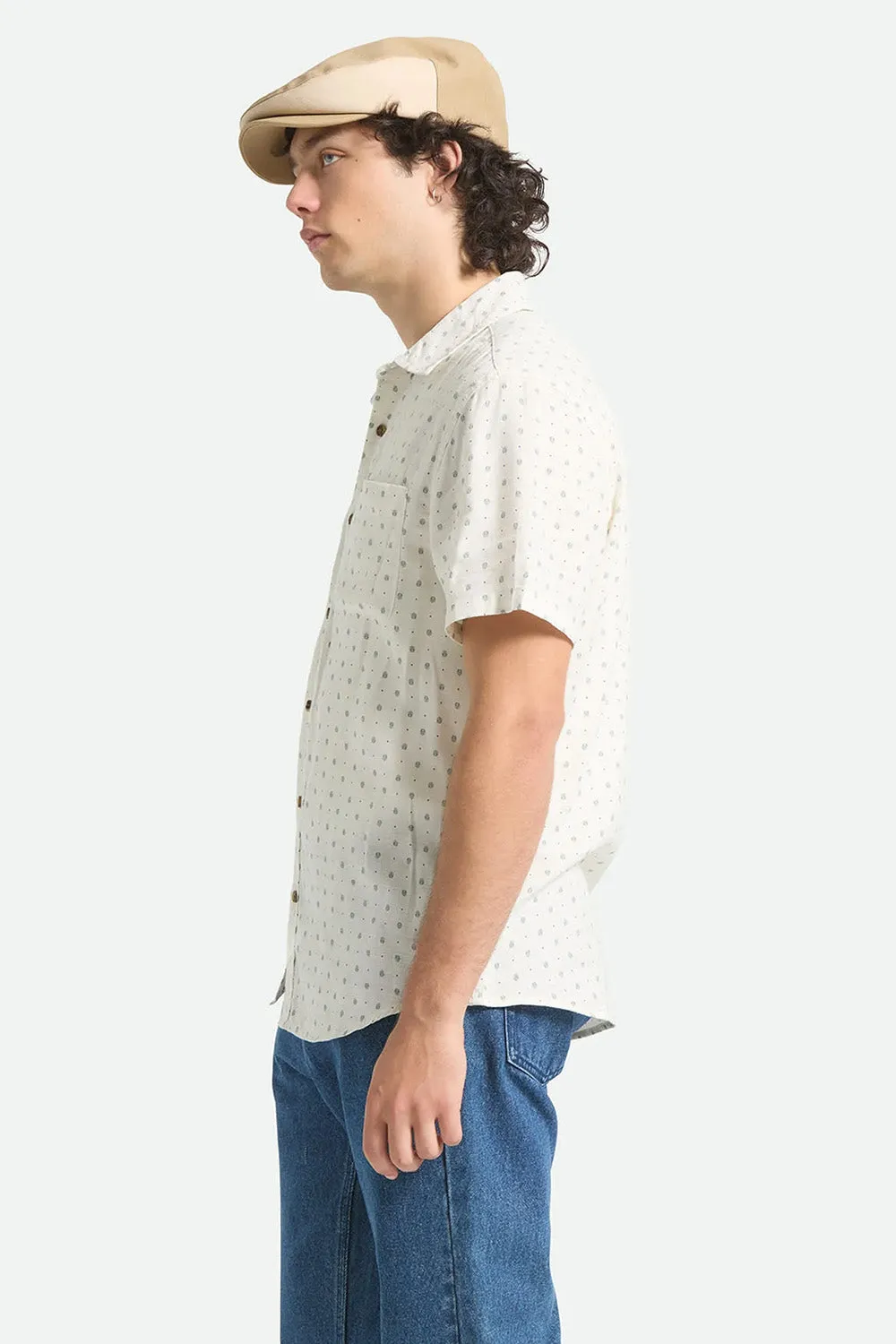 CHARTER SLUB SS Off White Micro Geo sold by REVOLVR Menswear product image thumbnail 3
