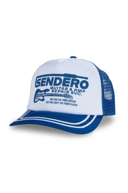 GUITAR REPAIR HAT Blue made by Sendero Provisions CO