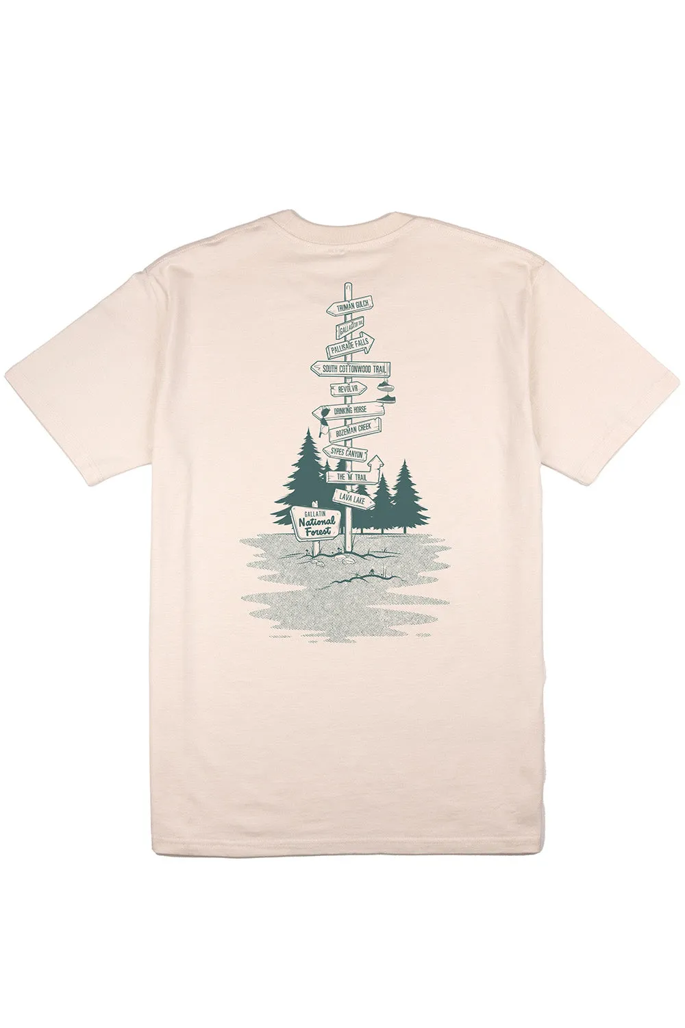 BOZEMAN HAPPY TRAILS TEE sold by REVOLVR Menswear