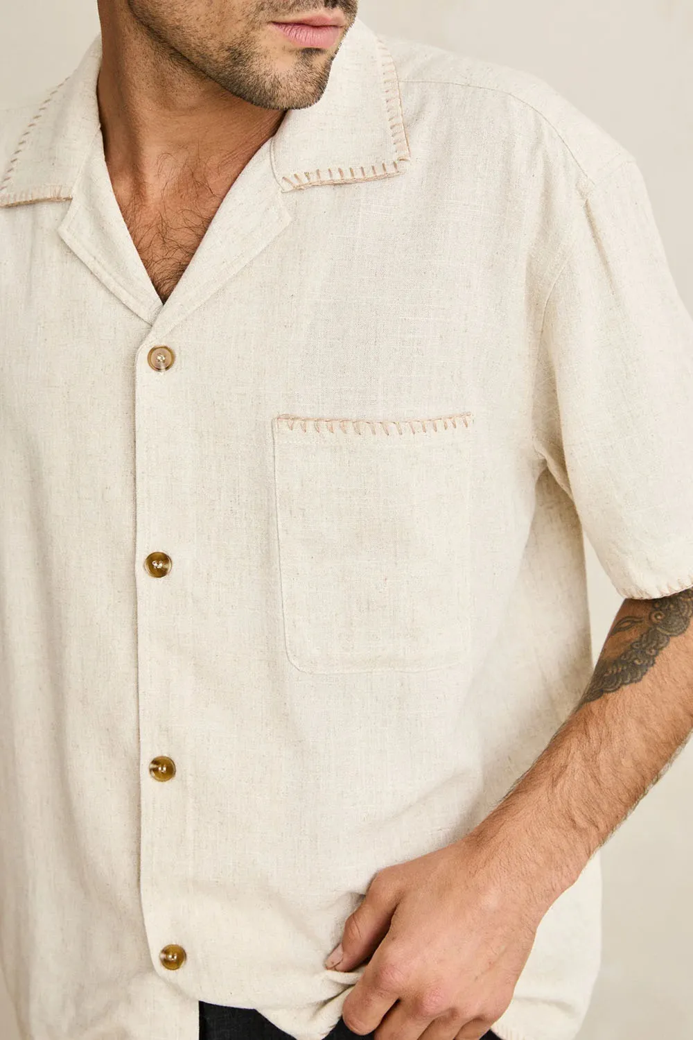 Relaxed Whip Stitch Shirt sold by REVOLVR Menswear product image thumbnail 5