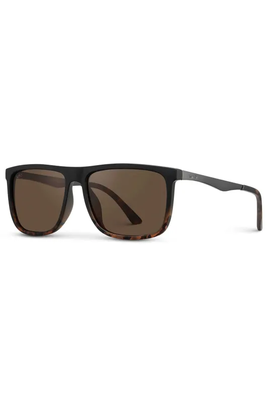 JACOB Matte Black Tortoise/Brown made by REVOLVR Menswear