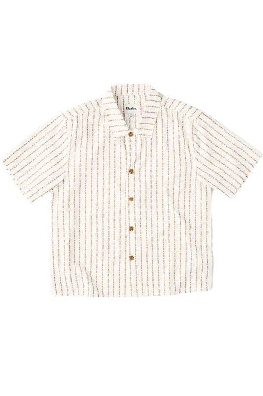 Vacation Stripe Crop Shirt made by Rhythm.