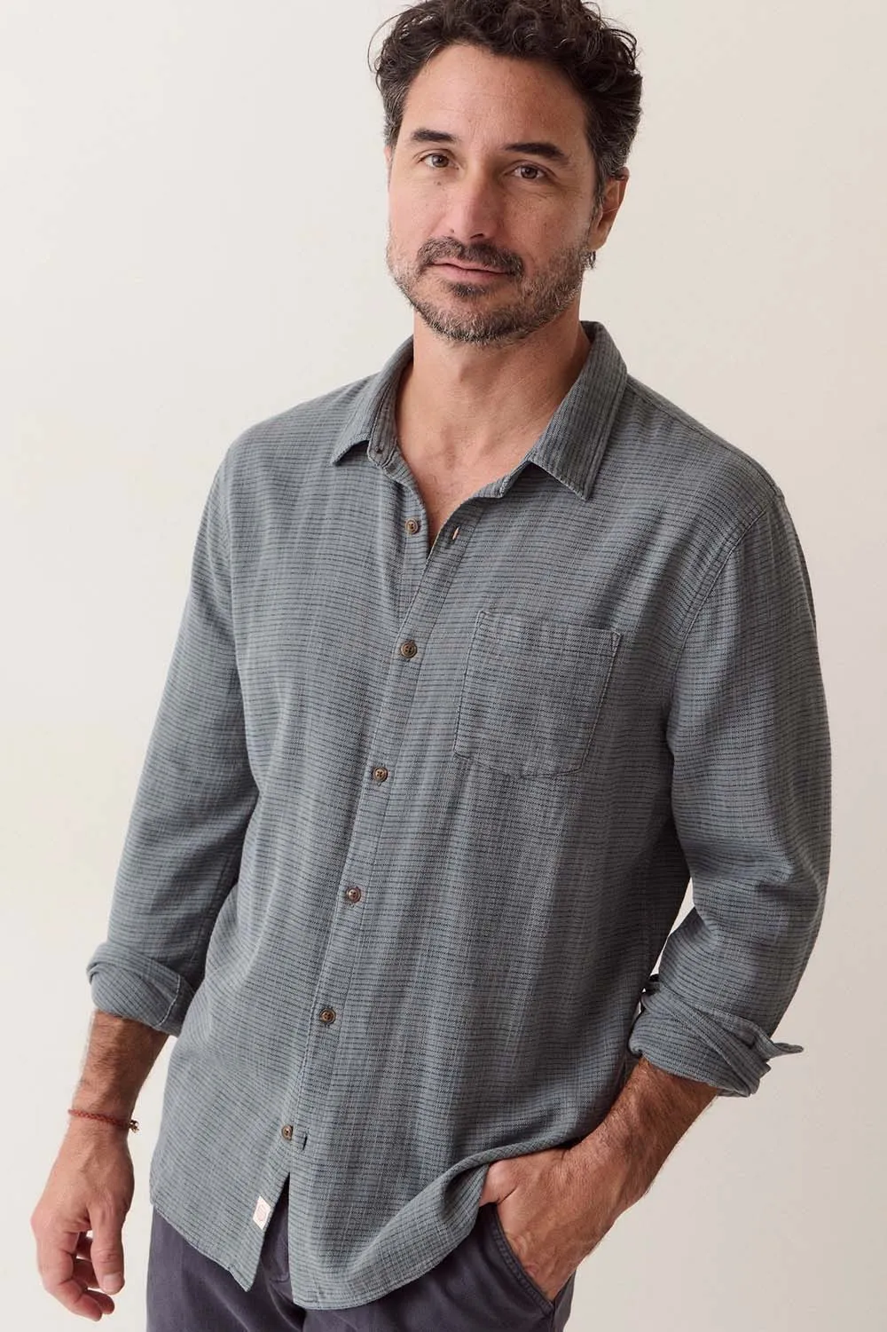 Stretch Selvage Shirt sold by REVOLVR Menswear product image thumbnail 2