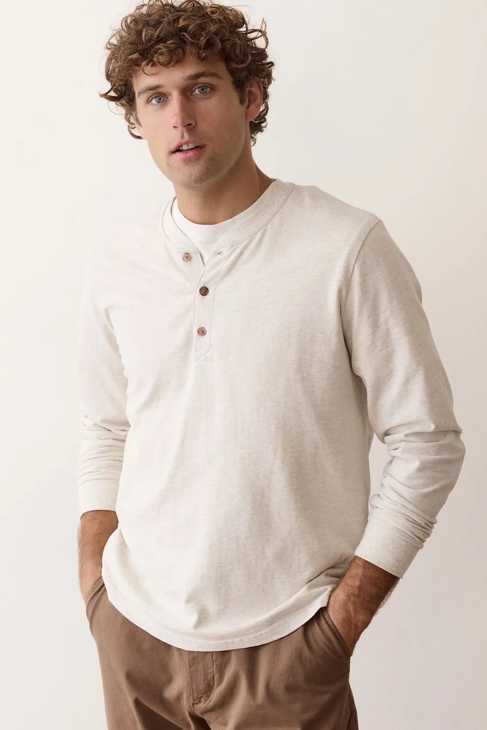 Luxe 250 Henley sold by REVOLVR Menswear product image thumbnail 2