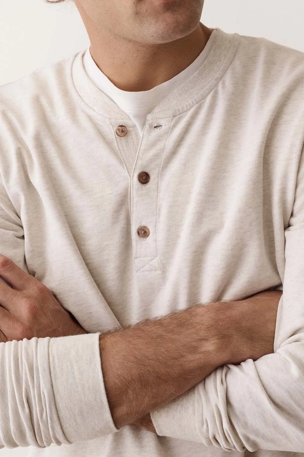 Luxe 250 Henley sold by REVOLVR Menswear product image thumbnail 3