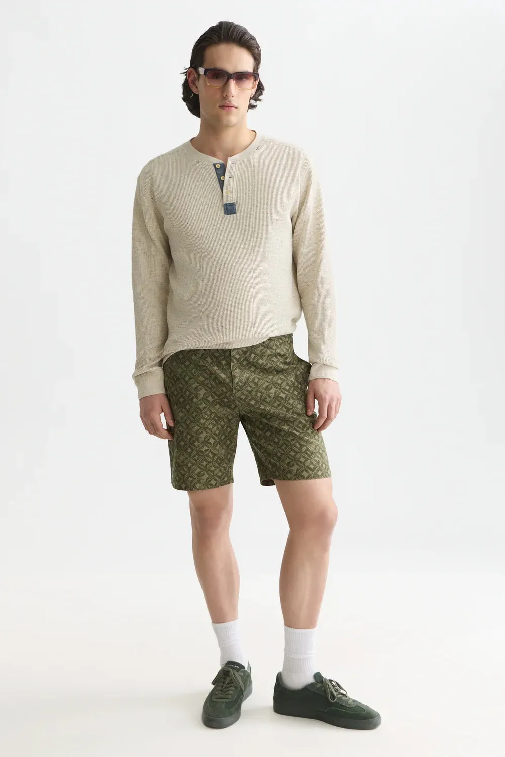 Henley Melange Long Sleeve sold by REVOLVR Menswear product image thumbnail 4