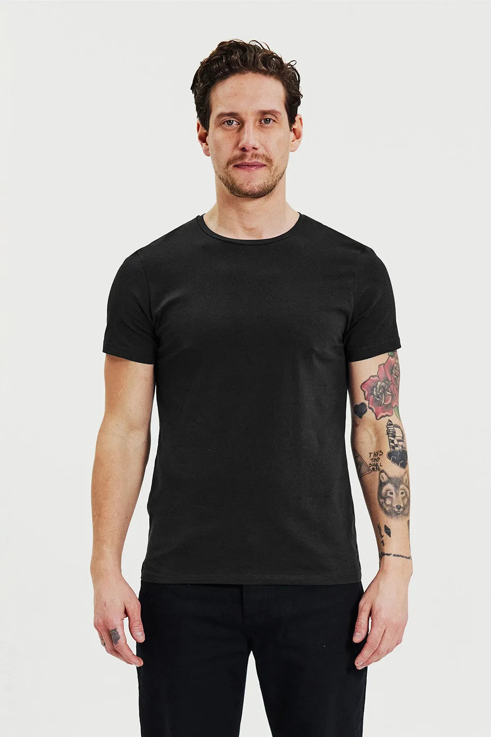 Basic Crew Neck 2pk sold by REVOLVR Menswear product image thumbnail 2