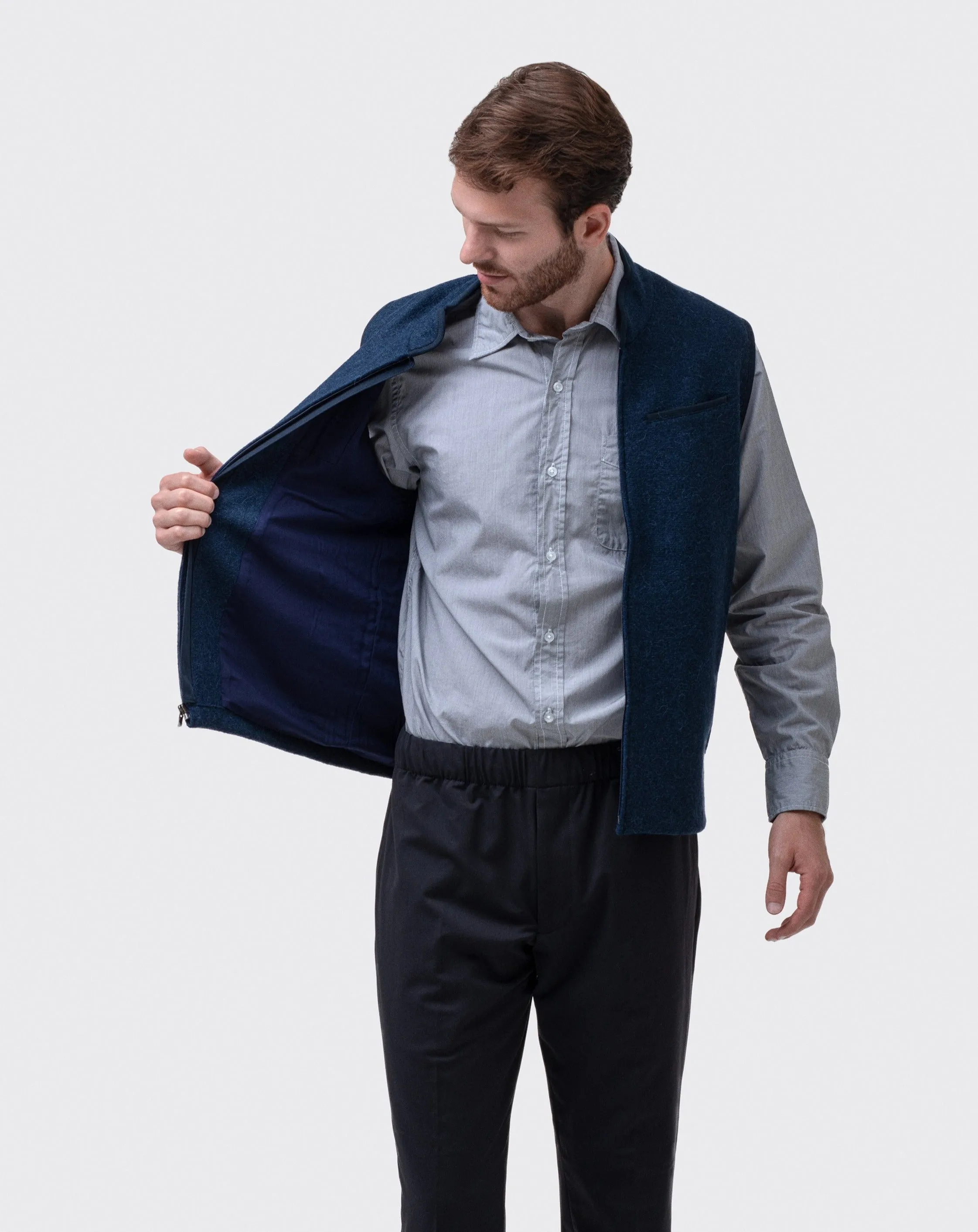 Light Alpaca Vest - Admiral sold by Ritter Wools product image thumbnail 5