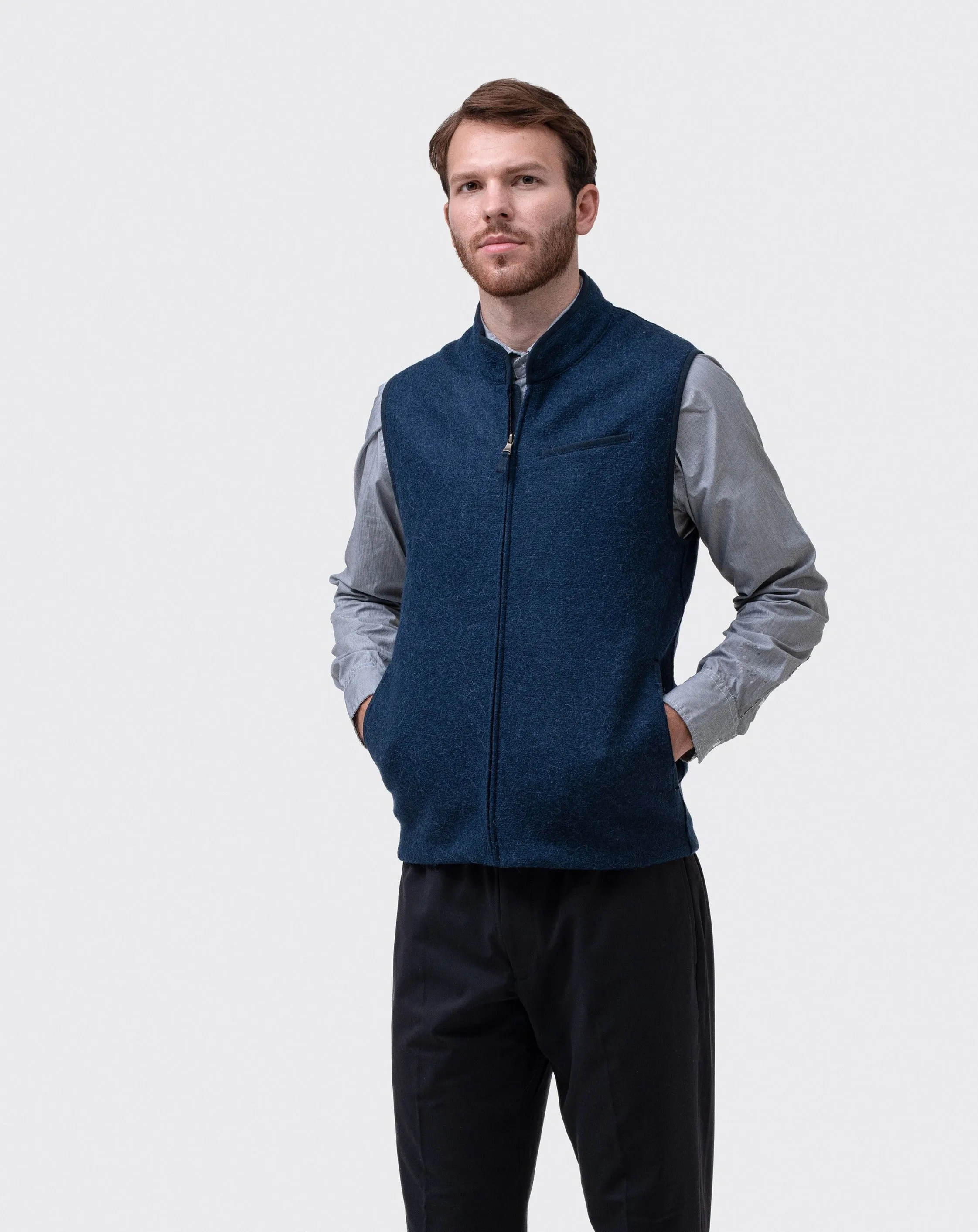 Light Alpaca Vest - Admiral sold by Ritter Wools product image thumbnail 2