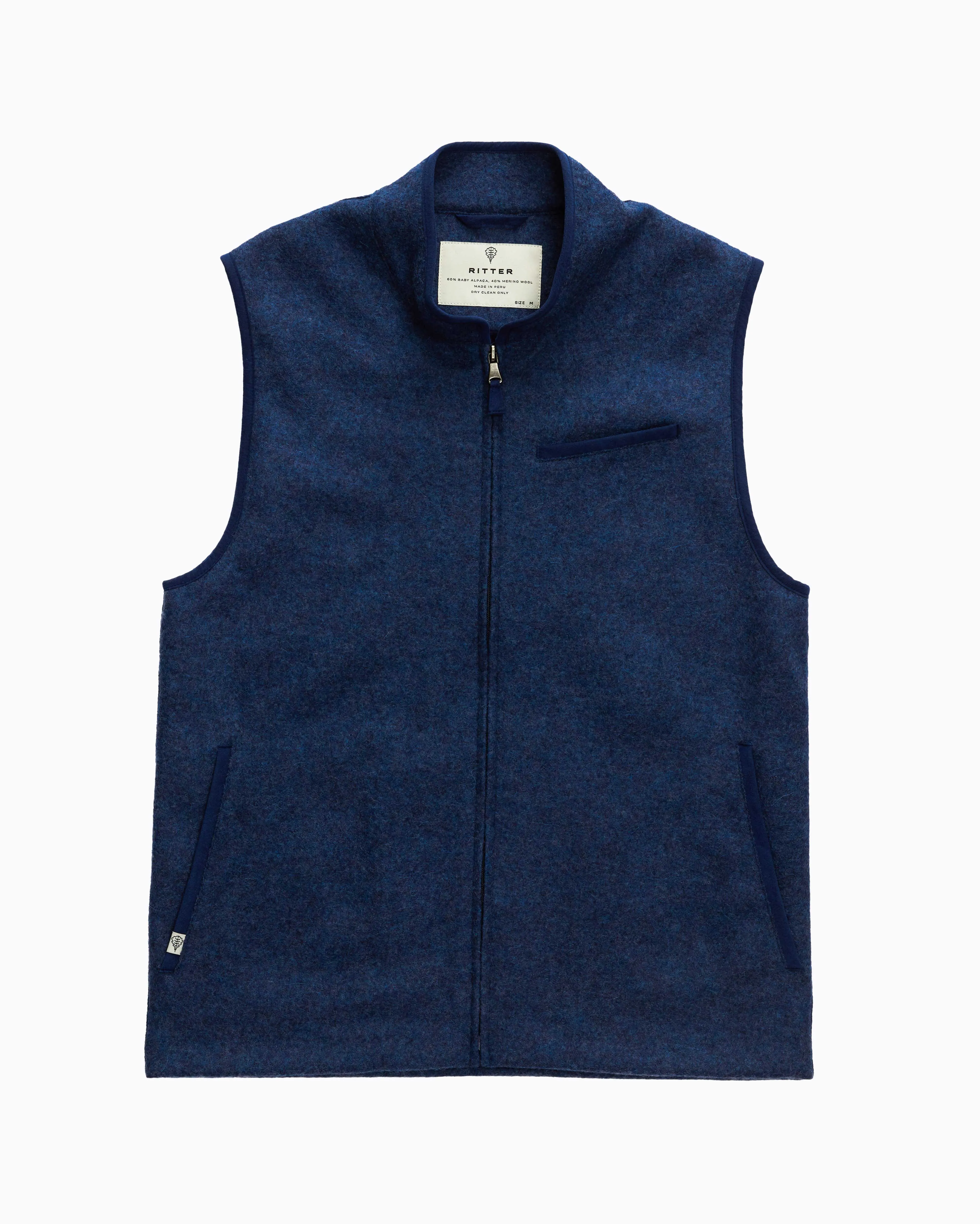 Light Alpaca Vest - Admiral sold by Ritter Wools product image thumbnail 3