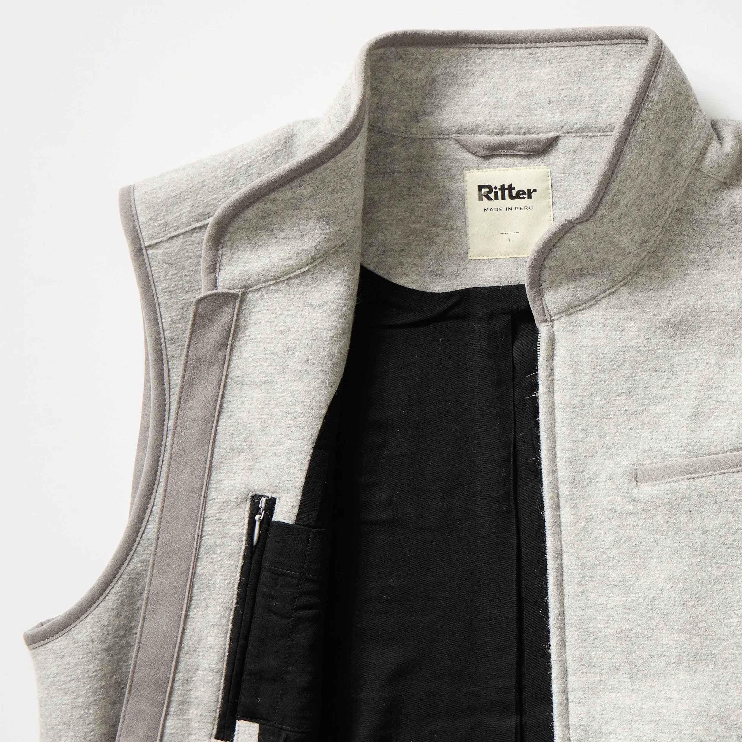 The Alpaca Rittervest™ - Granite sold by Ritter Wools product image thumbnail 3