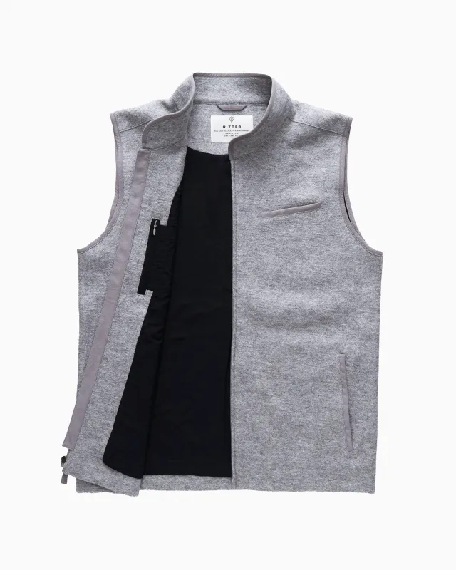 The Alpaca Rittervest™ - Oyster Shell sold by Ritter Wools