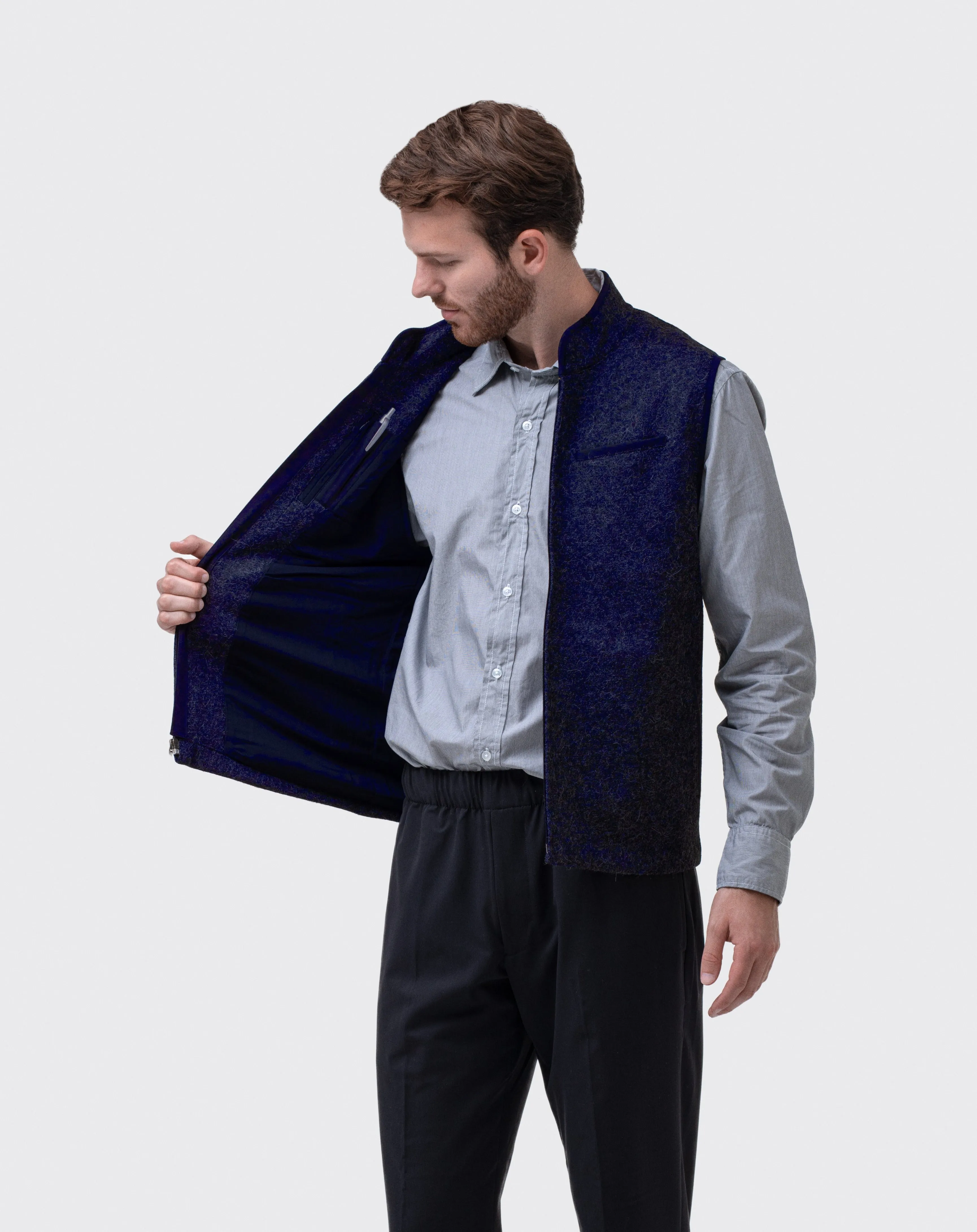The Alpaca Rittervest™ - Indigo sold by Ritter Wools product image thumbnail 2