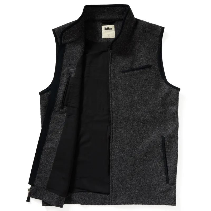 The Alpaca Rittervest™ - Charcoal sold by Ritter Wools