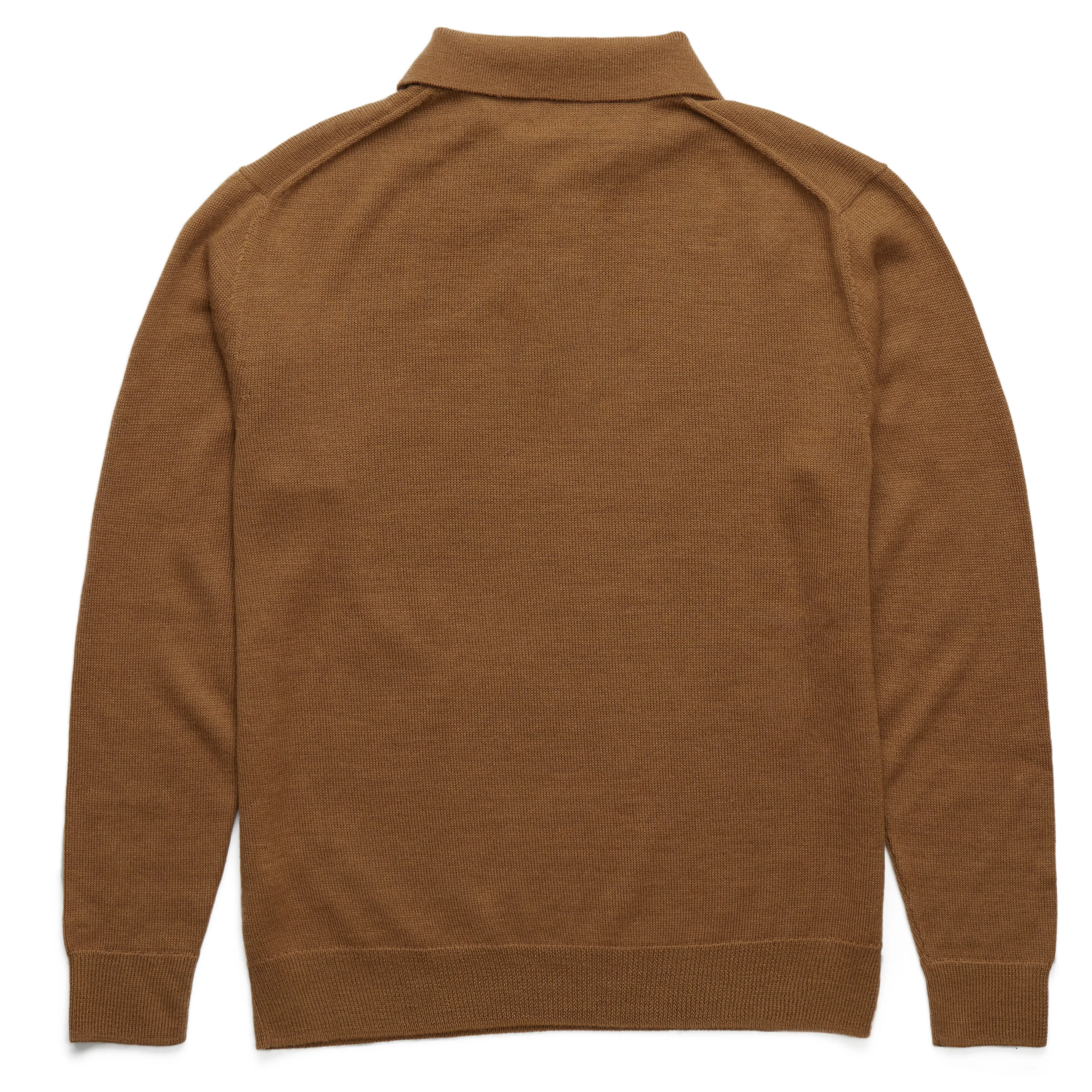 The Alpaca Polo Sweater - Camel sold by Ritter Wools product image thumbnail 3