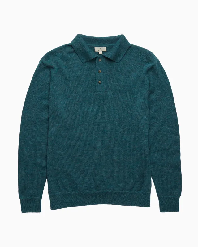 The Alpaca Polo Sweater - Tahoe sold by Ritter Wools