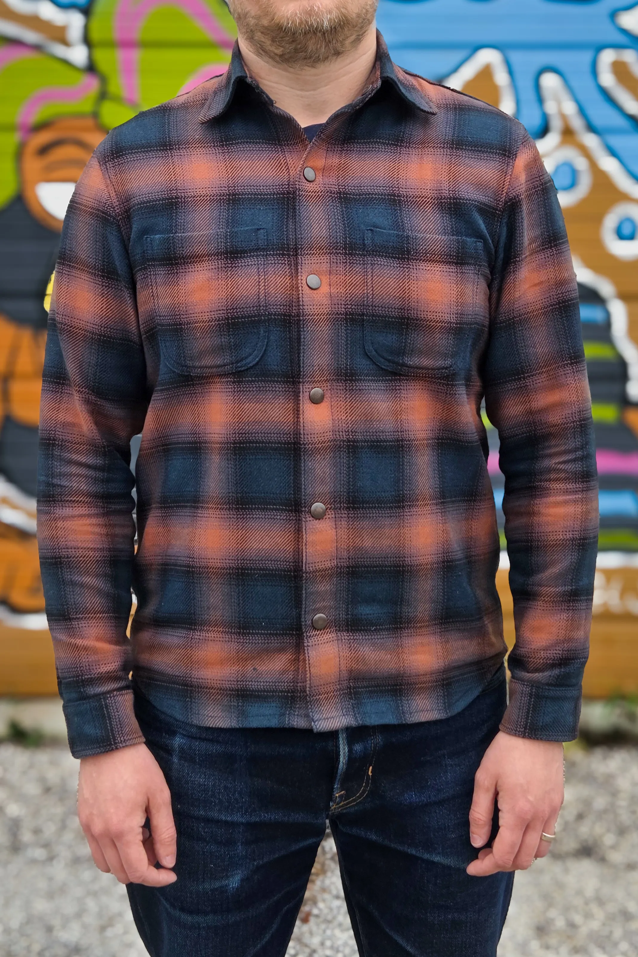 Work Shirt - Japanese Ombre Check sold by Skinner American Goods