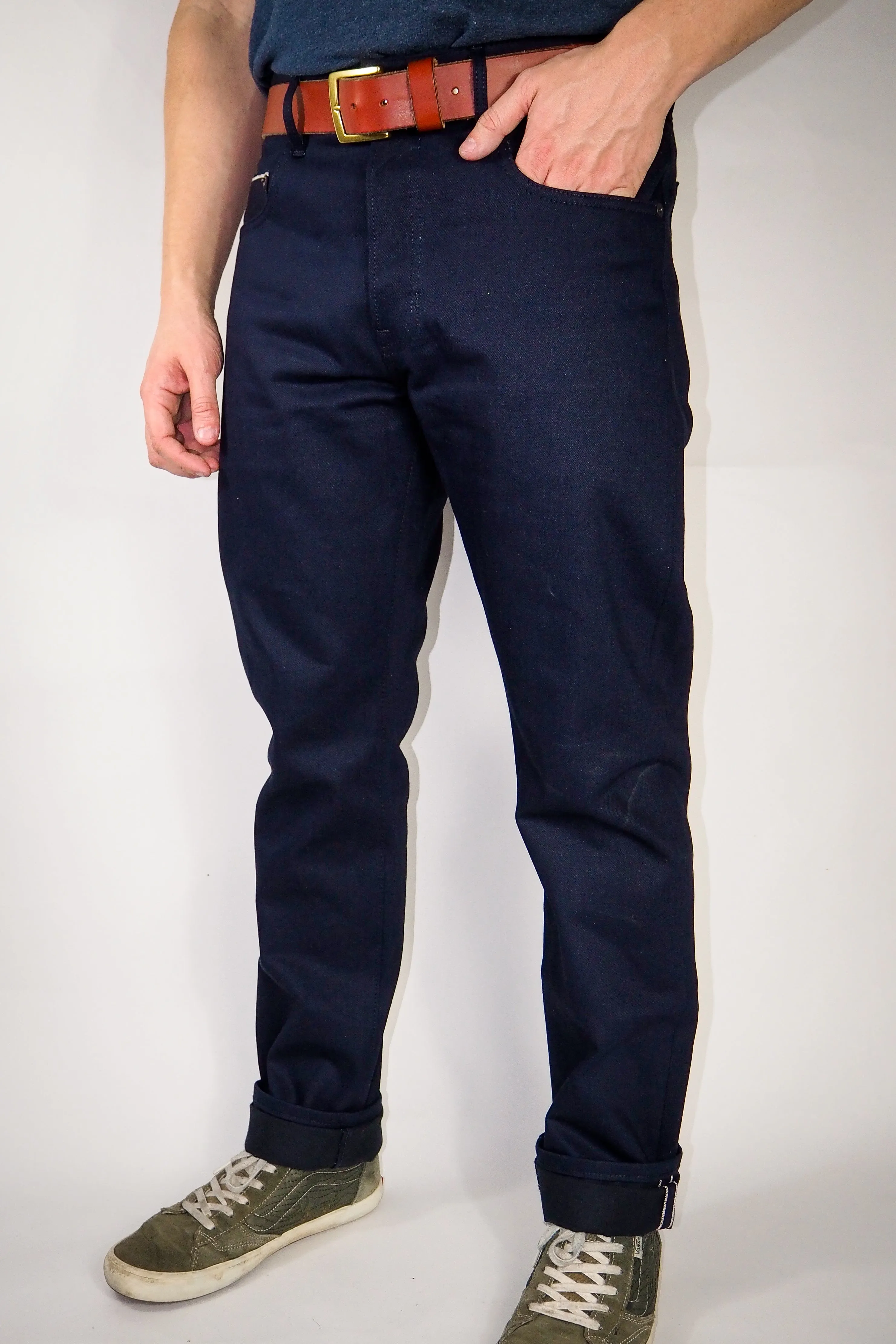 Standard Fit - 13.5oz. Indigo x Black Selvedge Size Exchange 40 x 32 sold by Skinner American Goods product image thumbnail 2