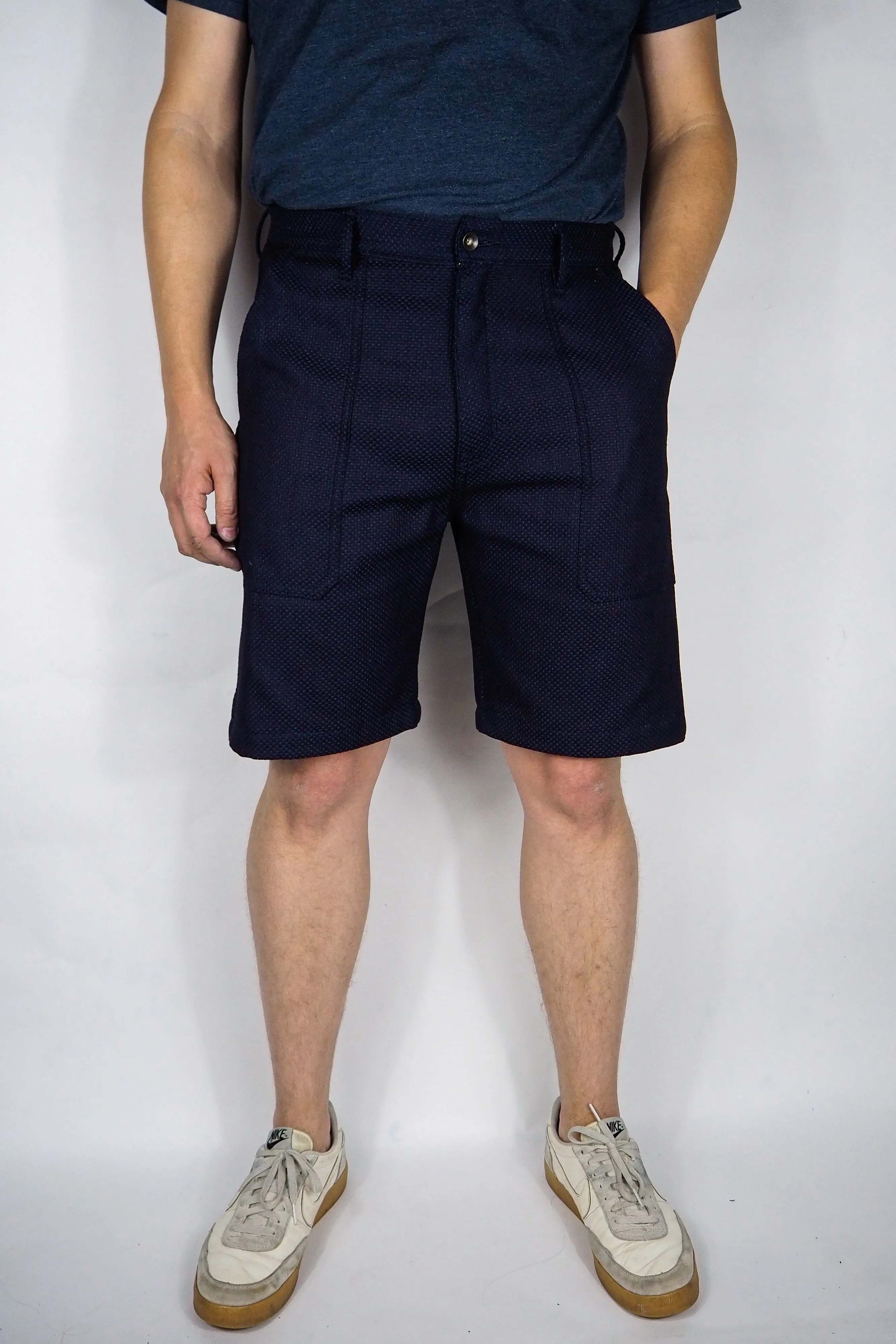 Fatigue Shorts - 12oz. Indigo Sashiko sold by Skinner American Goods product image thumbnail 3