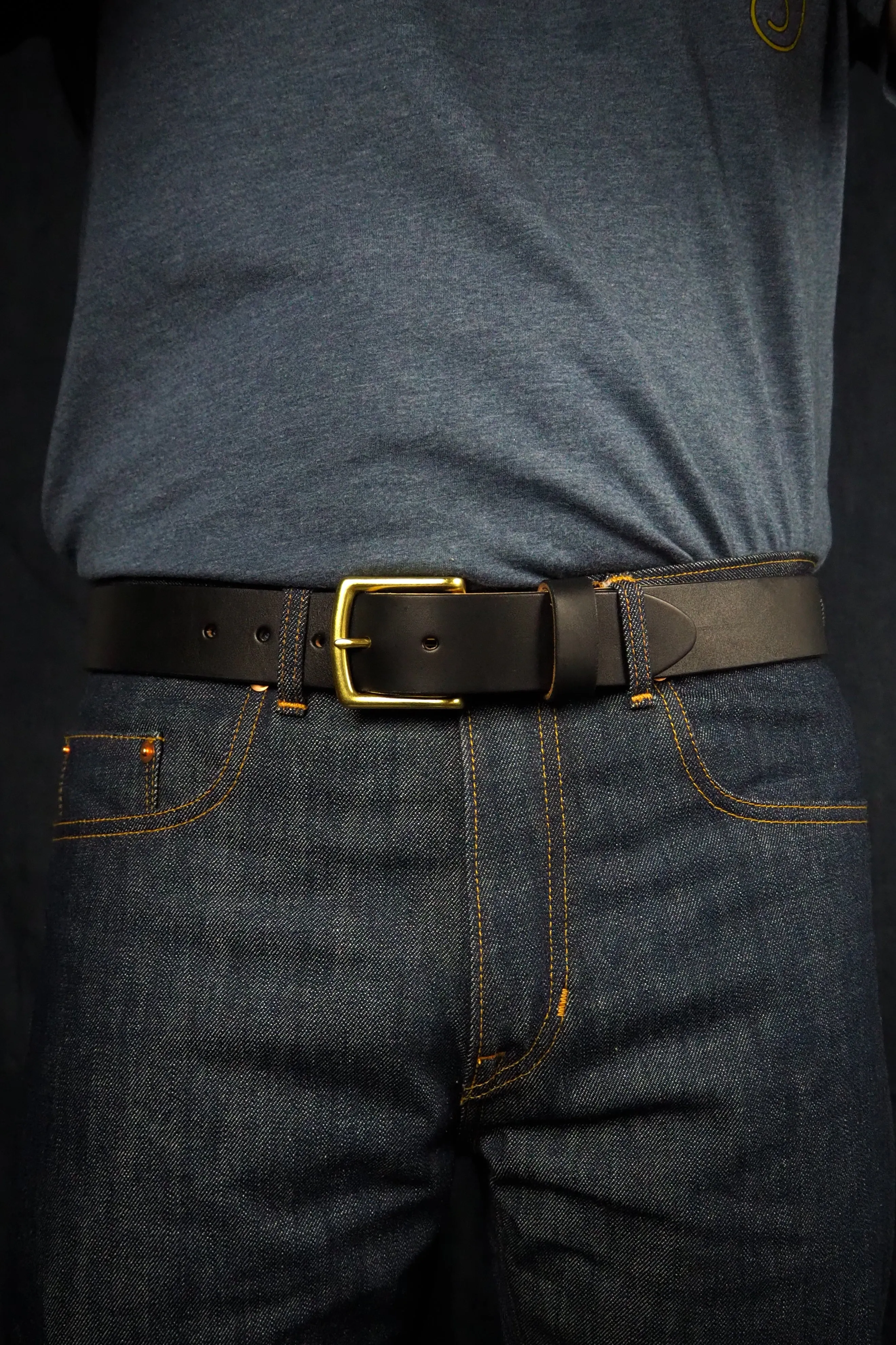Leather Belt - Black sold by Skinner American Goods product image thumbnail 3