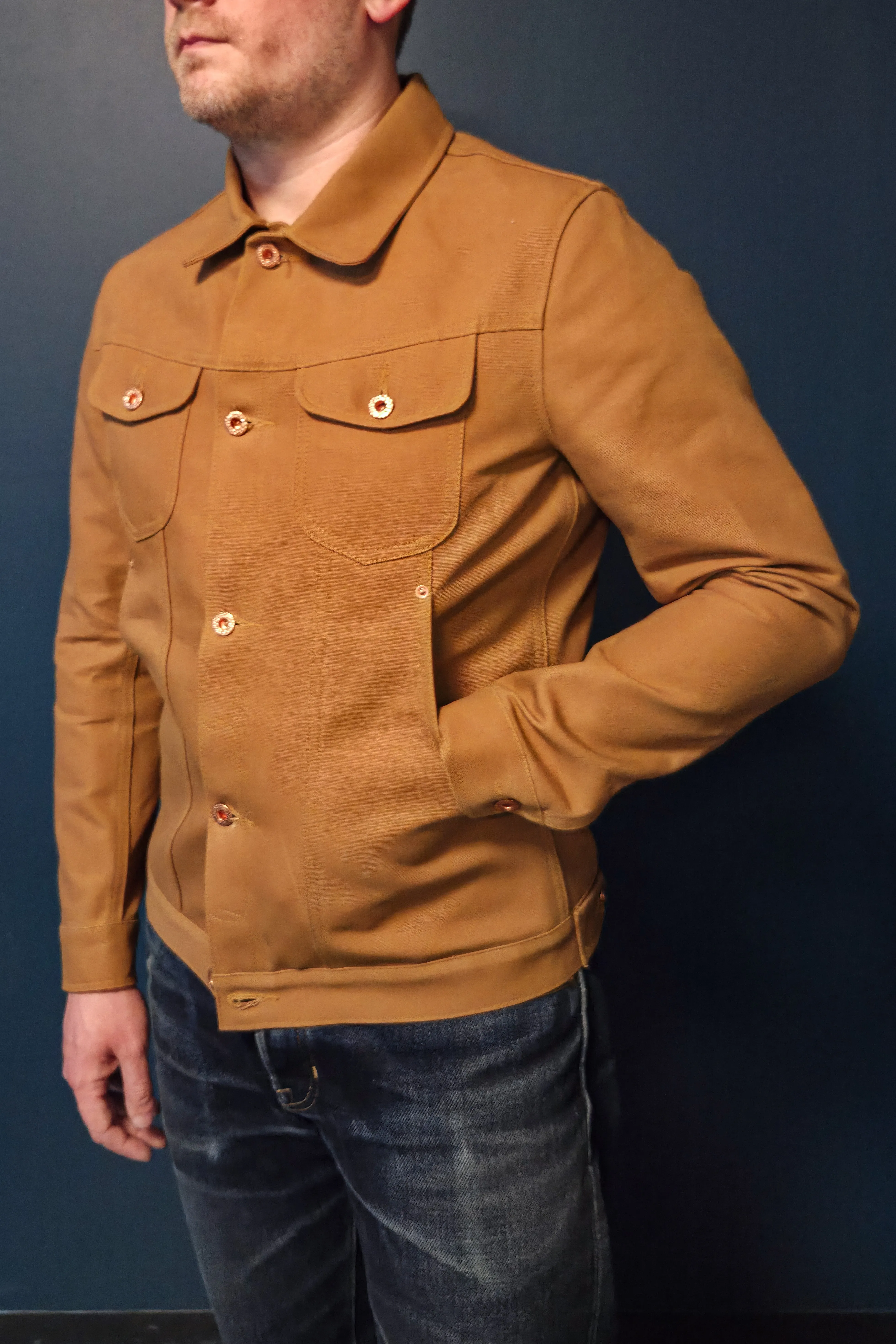 Scout Jacket - 12oz. USA Tan Canvas sold by Skinner American Goods product image thumbnail 3