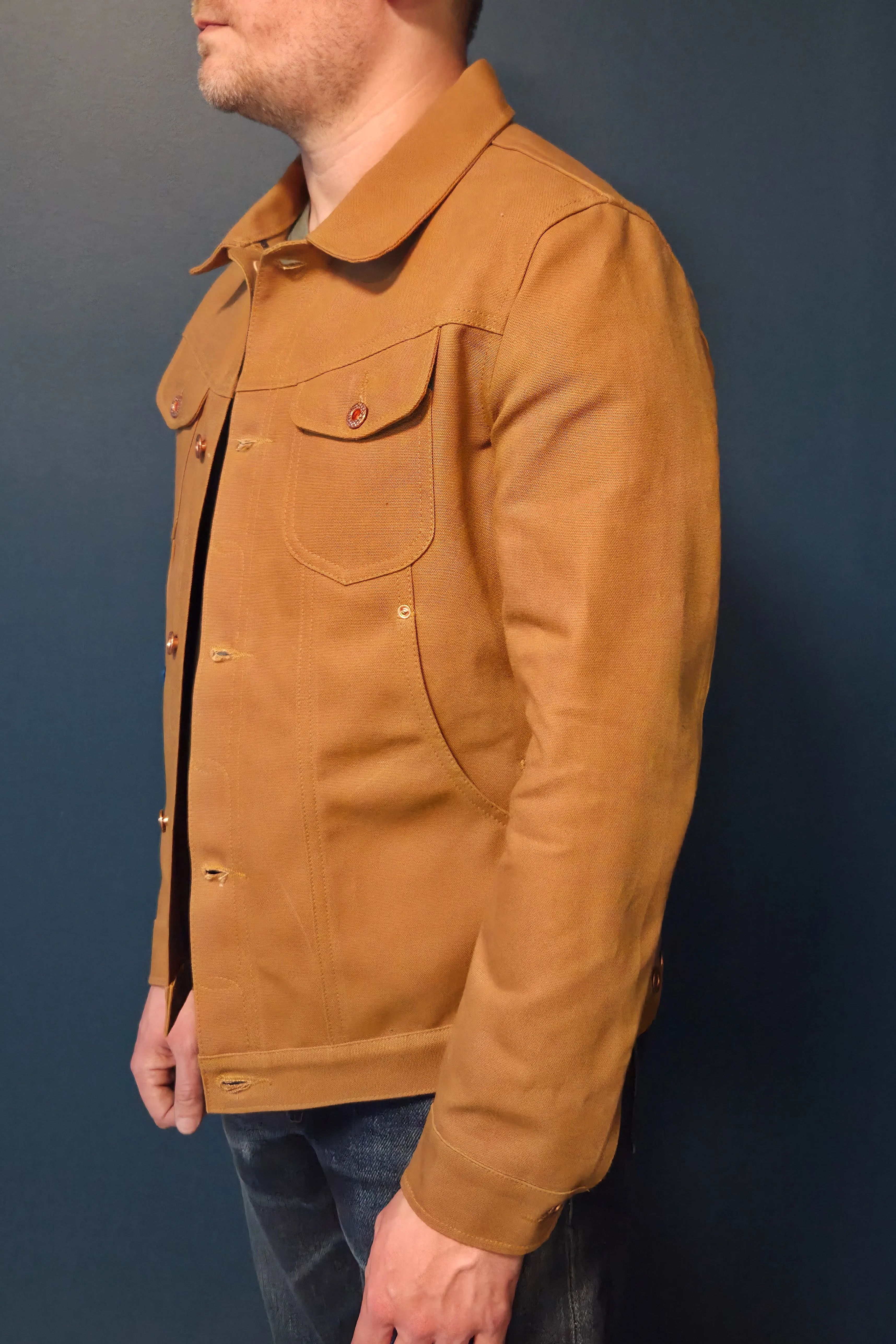 Scout Jacket - 12oz. USA Tan Canvas sold by Skinner American Goods product image thumbnail 5