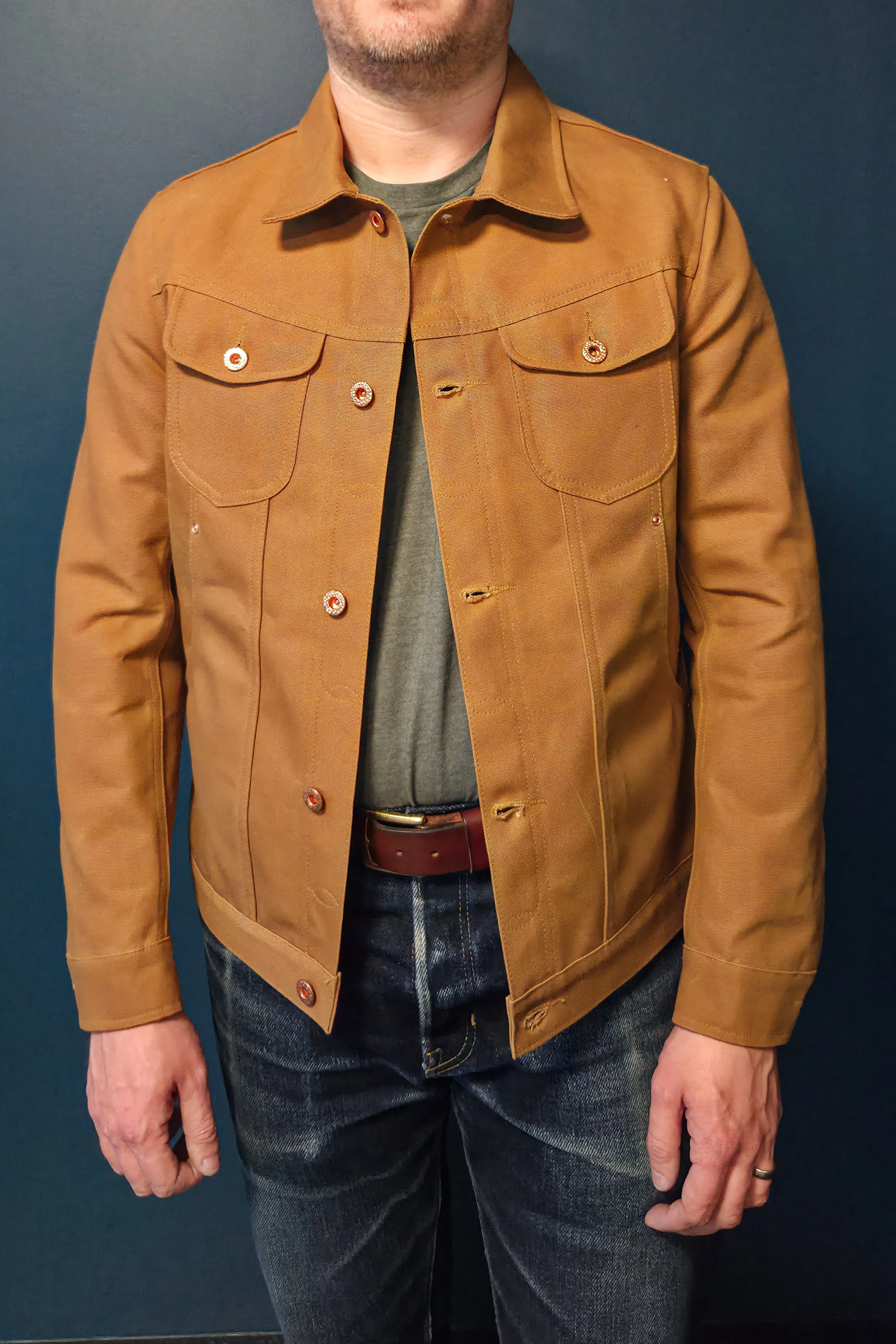 Scout Jacket - 12oz. USA Tan Canvas sold by Skinner American Goods product image thumbnail 4