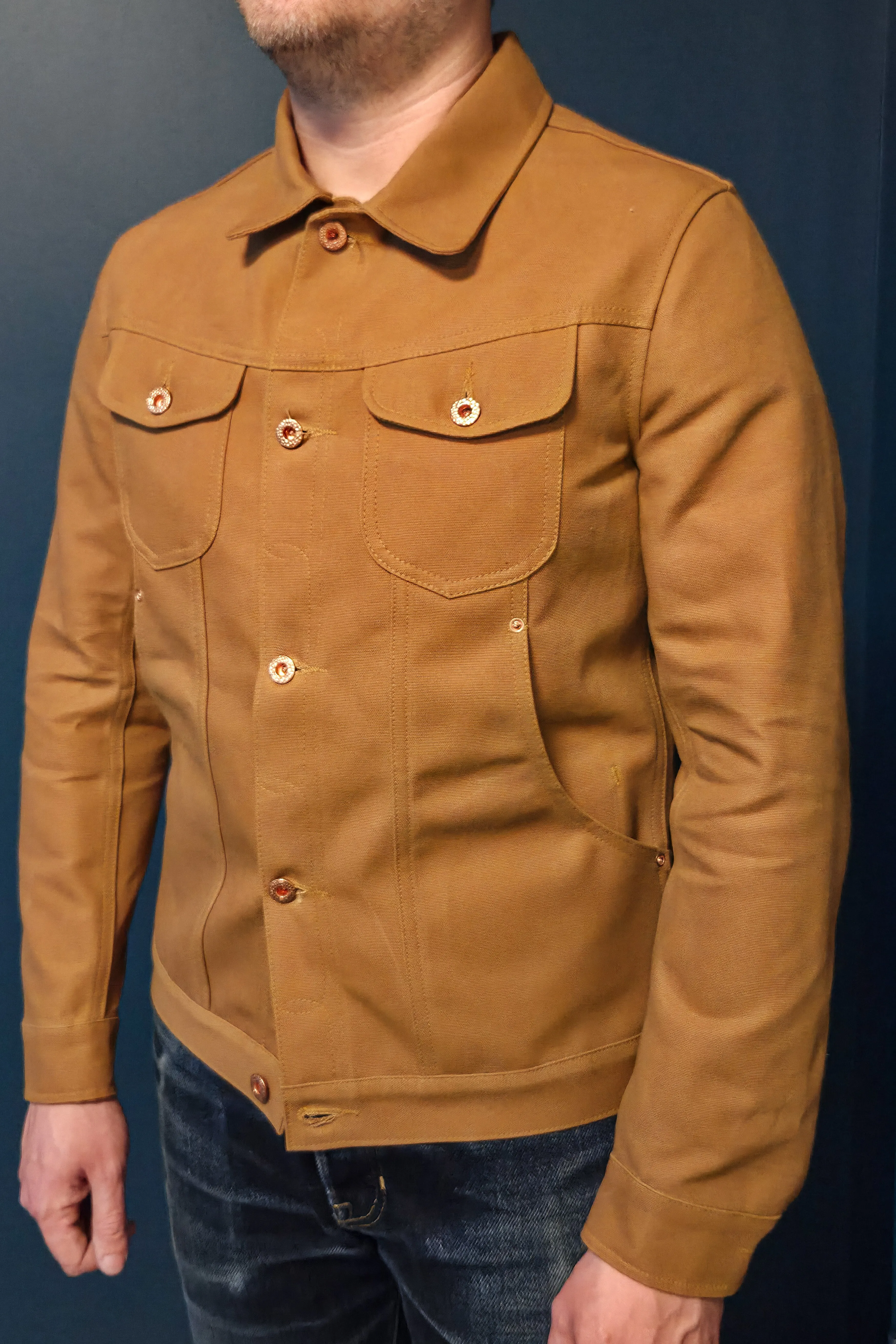 Scout Jacket - 12oz. USA Tan Canvas sold by Skinner American Goods product image thumbnail 2