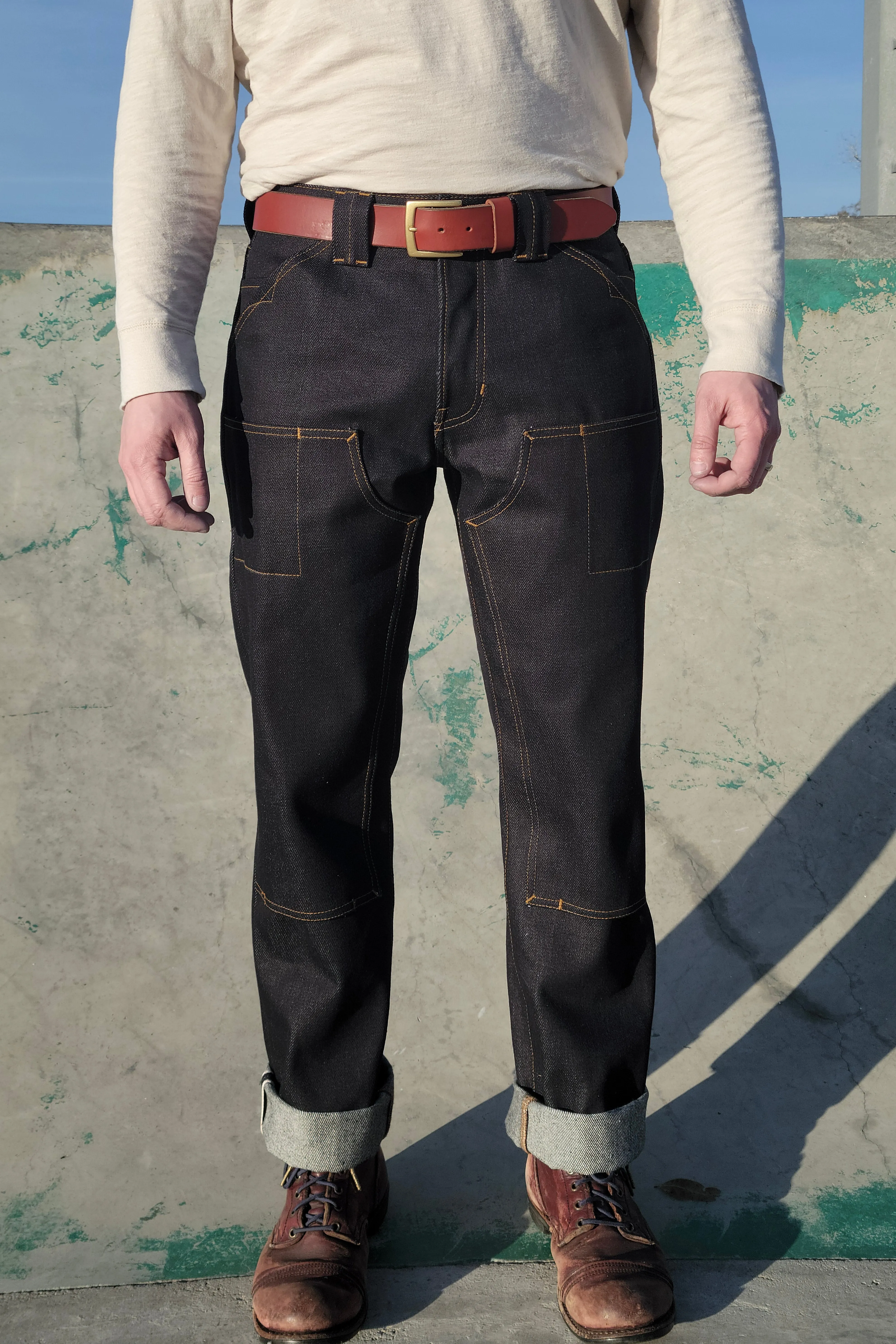 Work Pants - 22oz. Extra Heavyweight Japanese Selvedge sample 30 x 31 sold by Skinner American Goods product image thumbnail 2