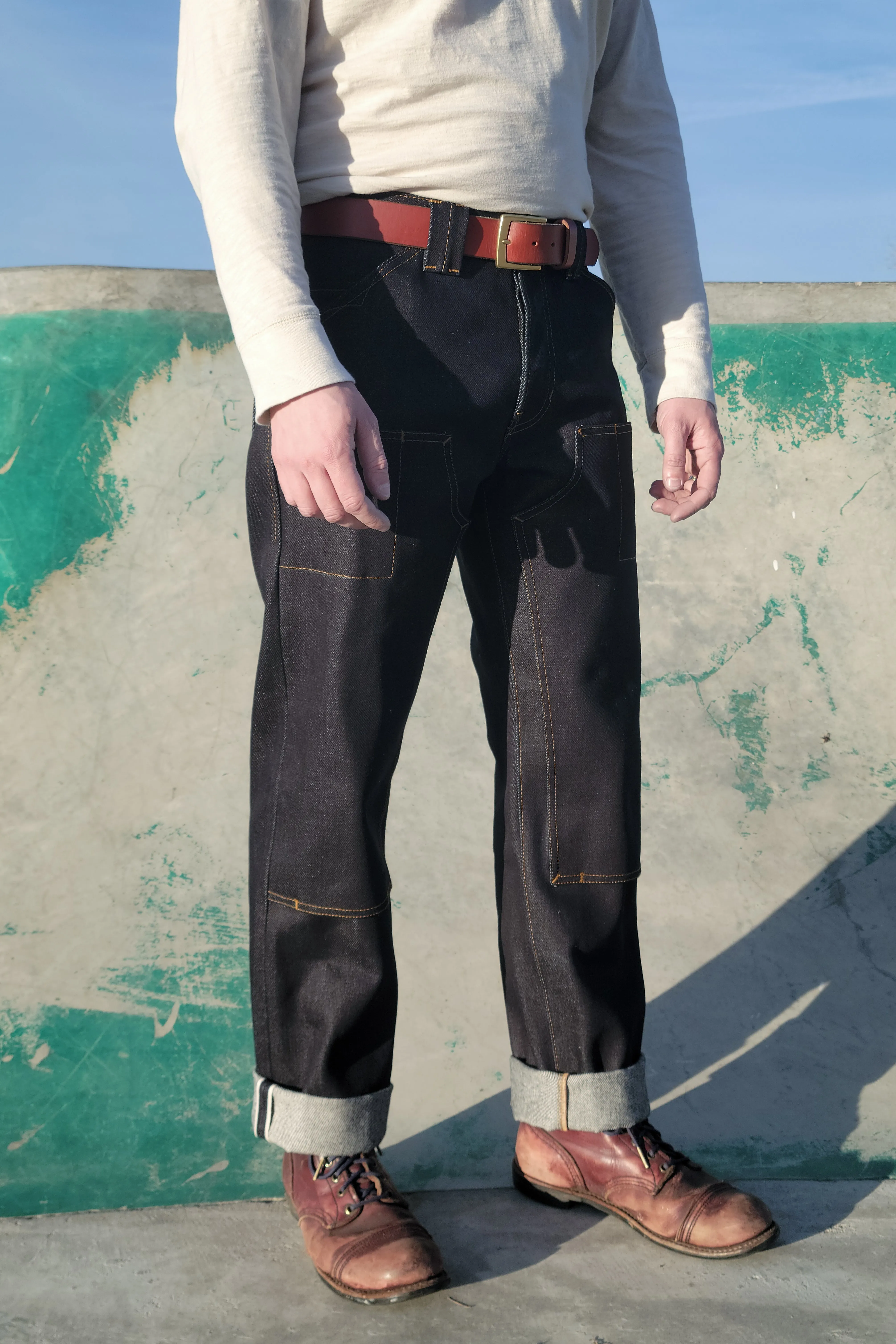 Work Pants - 22oz. Extra Heavyweight Japanese Selvedge sample 30 x 31 sold by Skinner American Goods product image thumbnail 3