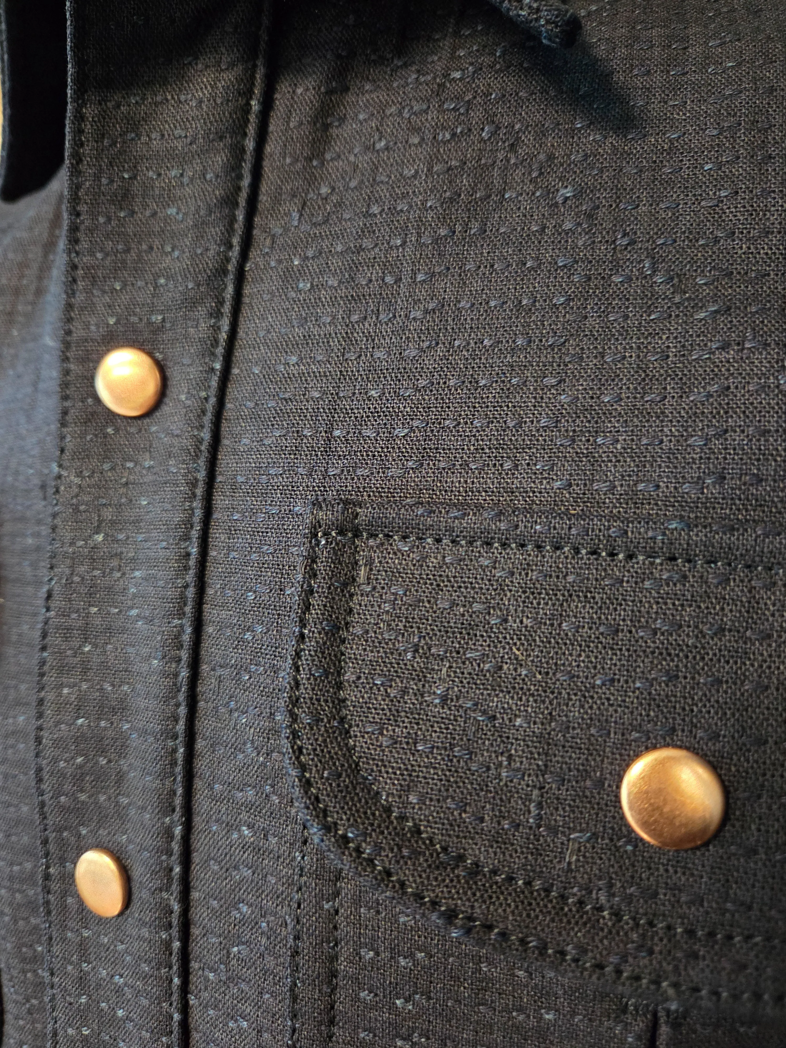 Engineer Shirt - 13oz. Indigo Sashiko sold by Skinner American Goods product image thumbnail 4
