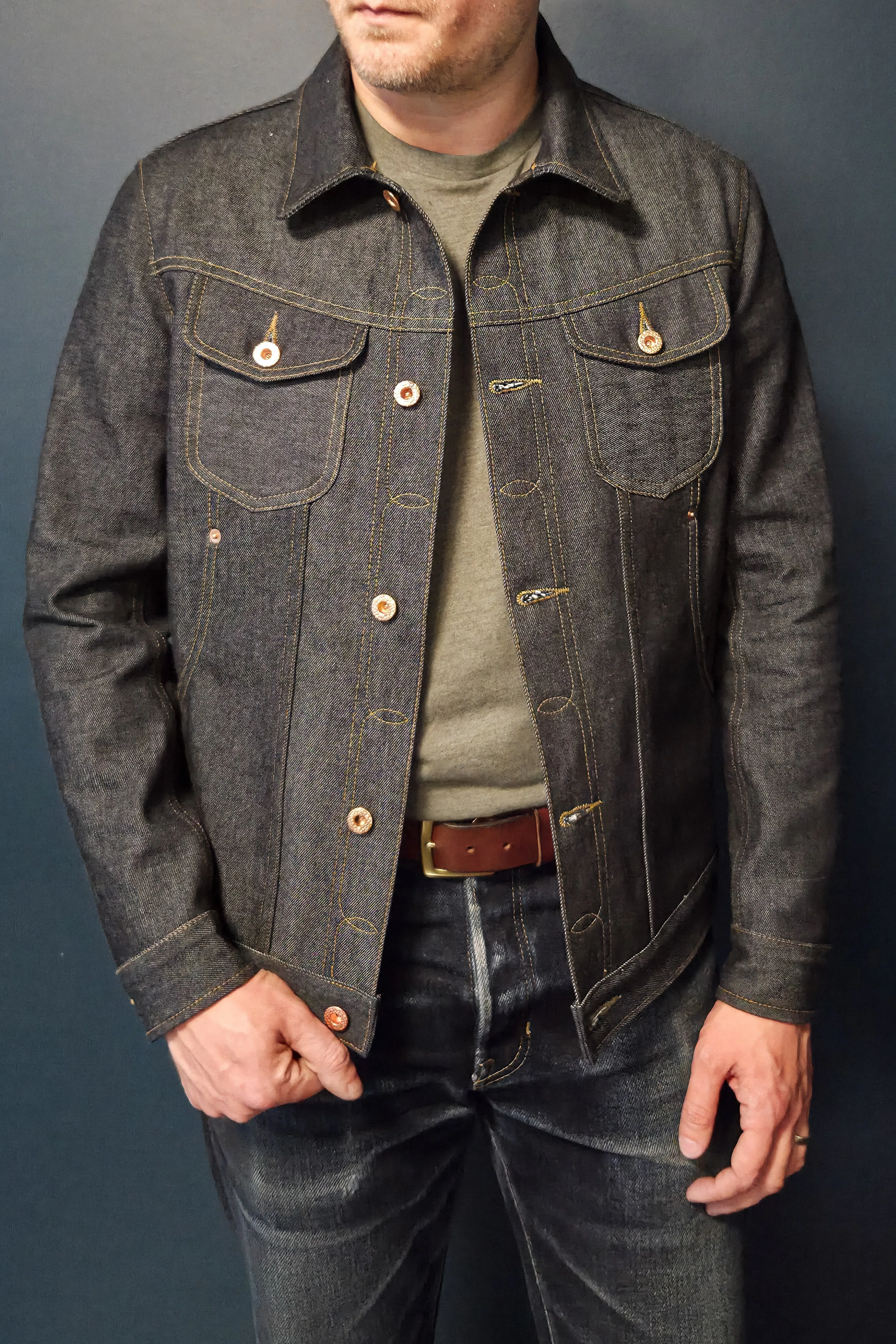 Scout Jacket - 14oz. Vidalia Indigo Selvedge Large sold by Skinner American Goods product image thumbnail 3