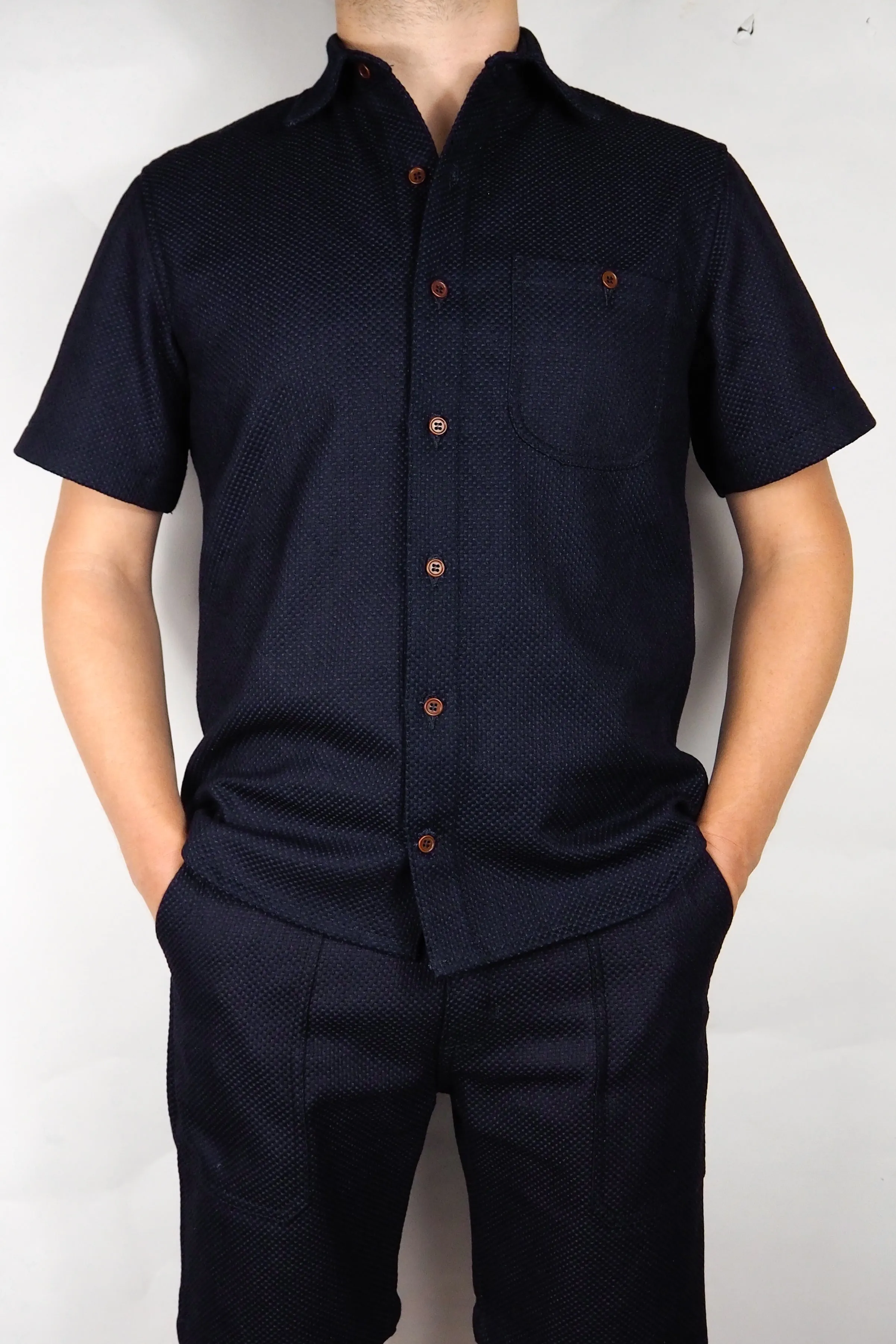 Short Sleeve Shirt - 12oz. Indigo Sashiko Large sold by Skinner American Goods product image thumbnail 5