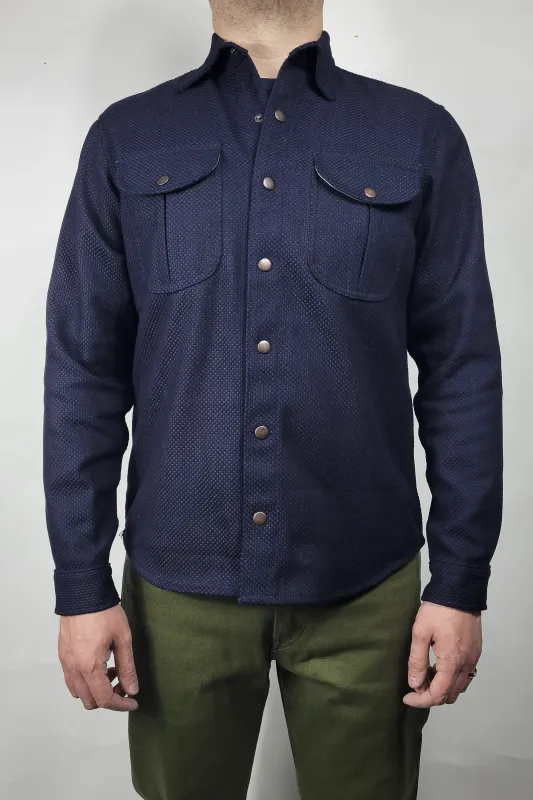 Engineer Shirt - 12oz. Indigo Sashiko sold by Skinner American Goods
