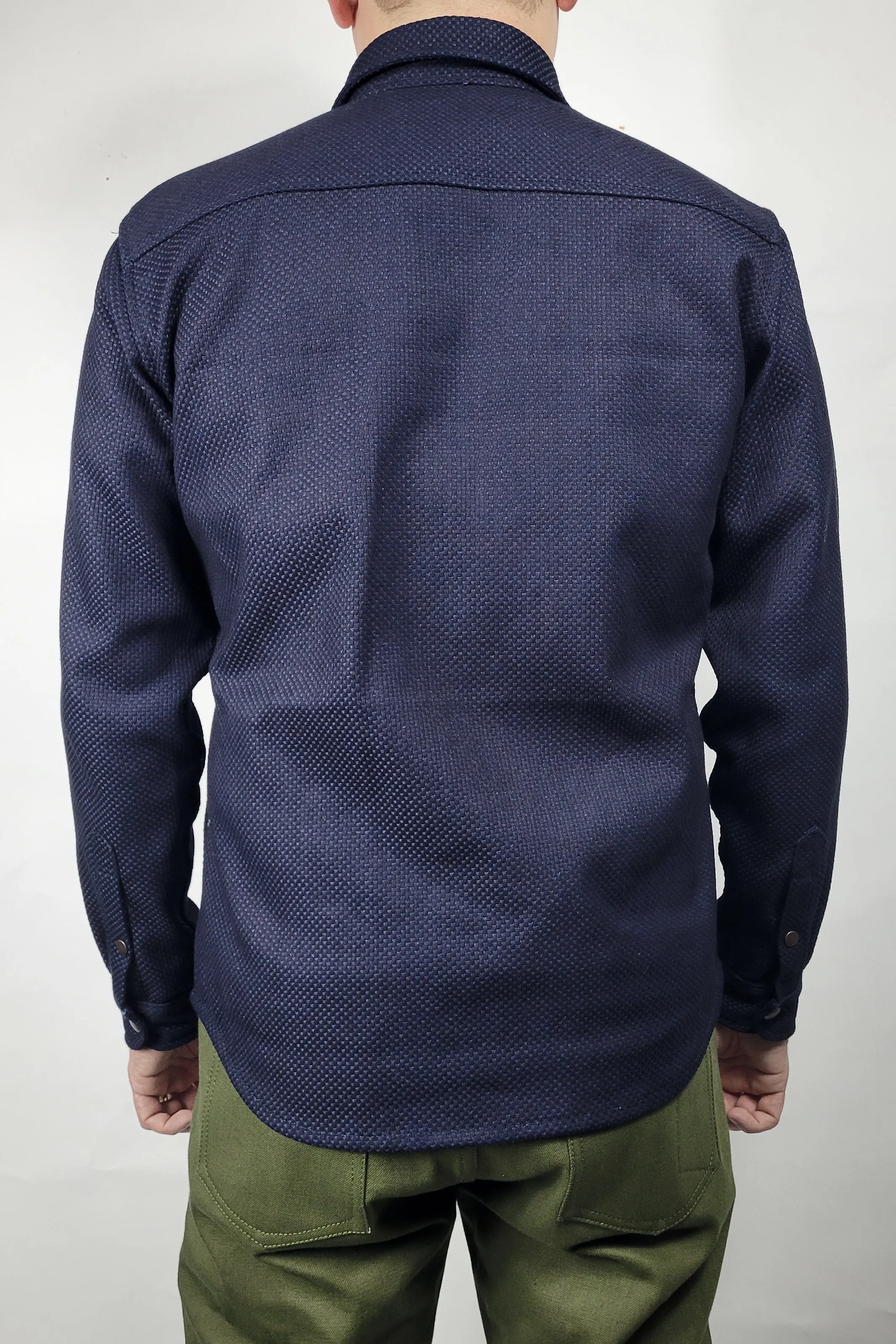 Engineer Shirt - 12oz. Indigo Sashiko sold by Skinner American Goods product image thumbnail 3