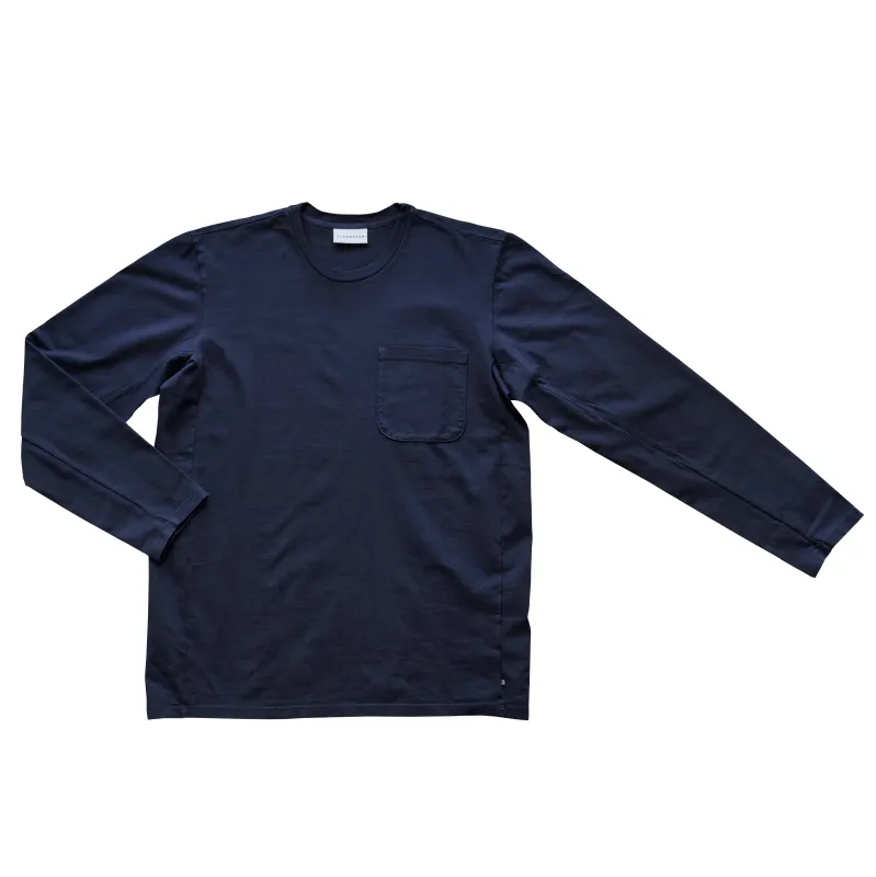 Avant Long Sleeve T-shirt - Blu Scuro sold by STANDARD H