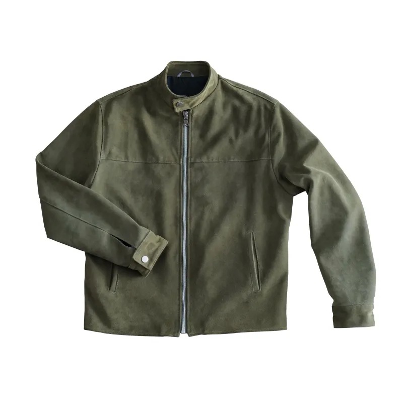 PREORDER: Mugello Suede Jacket - Dark Olive sold by STANDARD H